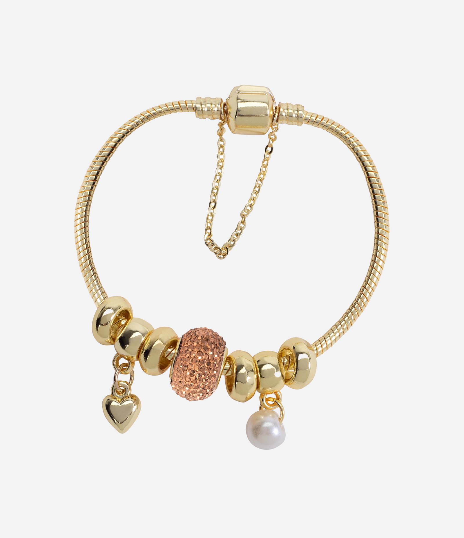 Kit Relógio Analógico Aço Condor Dourado 4