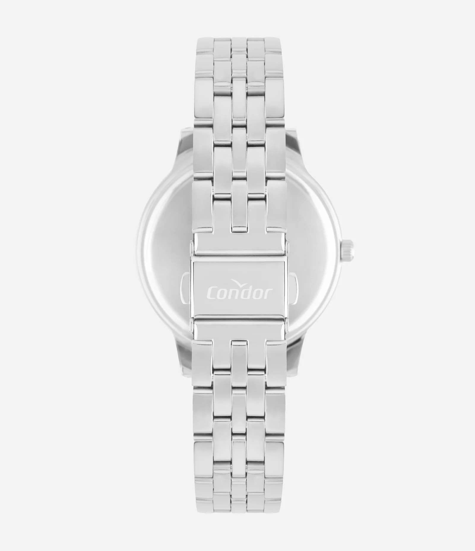 Relógio Analógico Aço Condor Prata 2