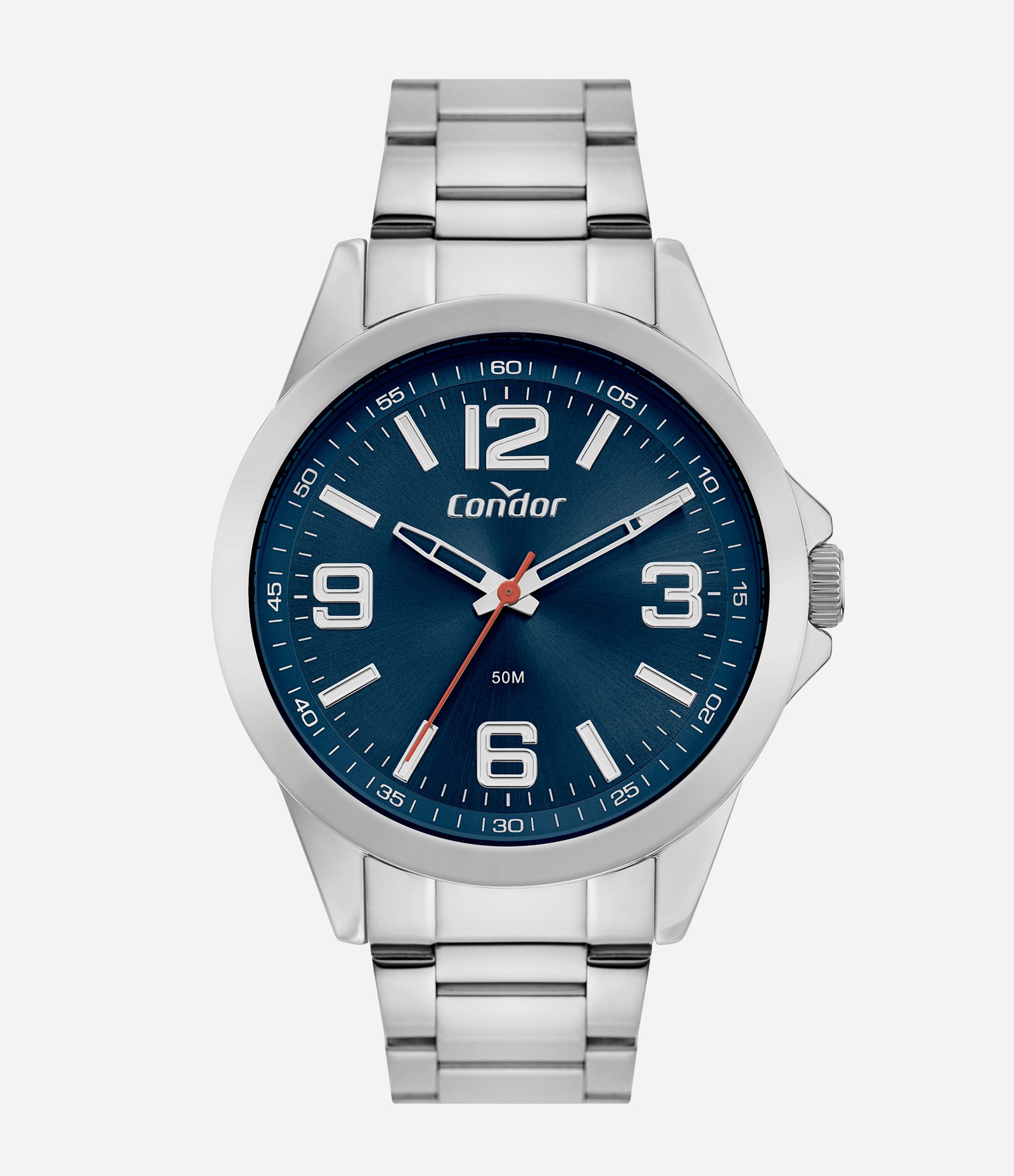 Relógio Analógico Aço Condor Prata 1