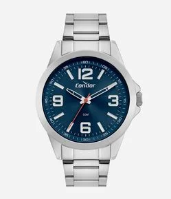 Relógio Analógico Aço Condor