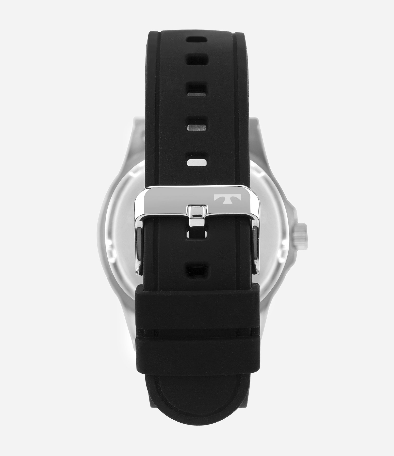 Relógio Analógico Aço e Silicone Technos Preto 2