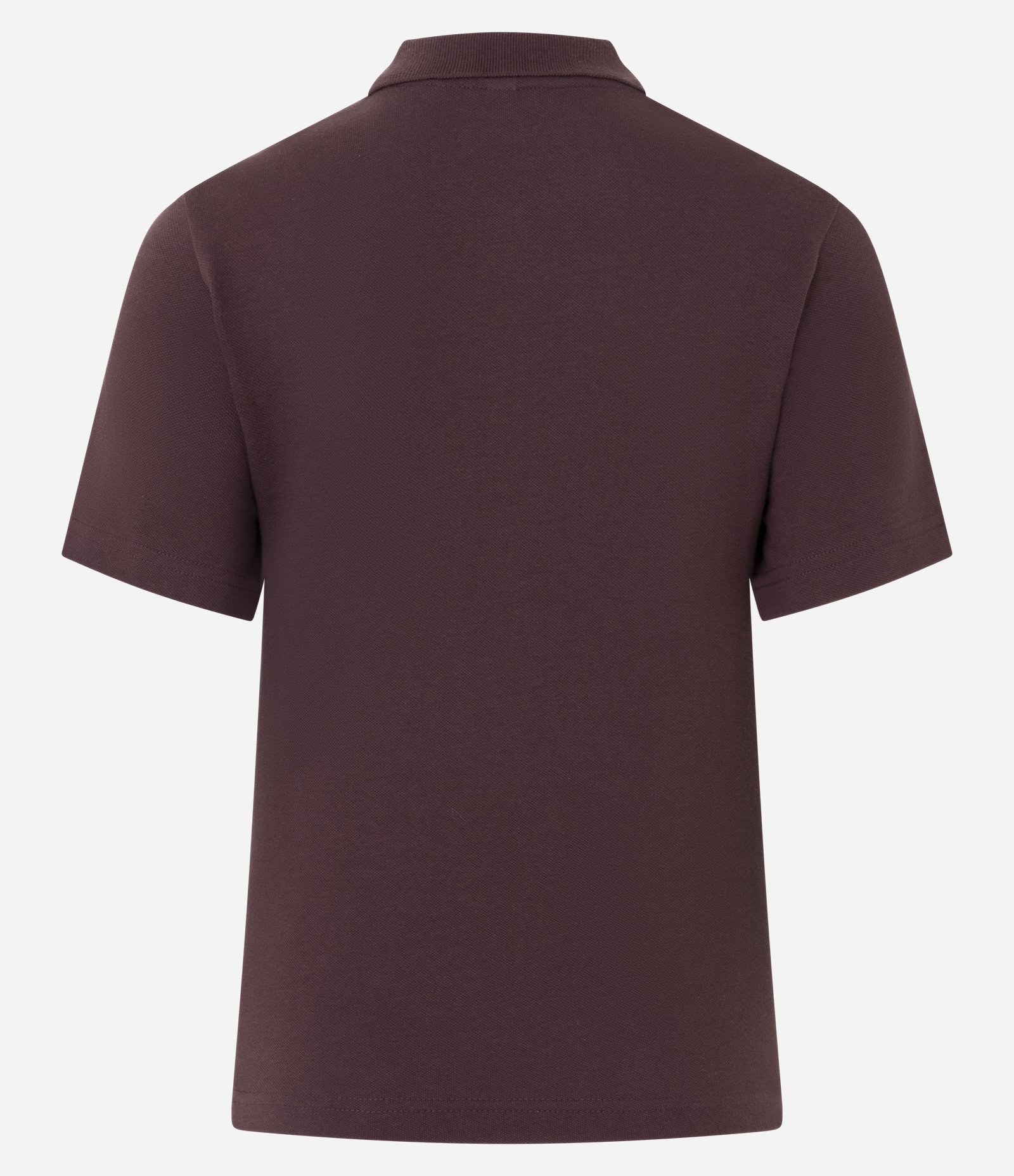 Blusa Polo em Algodão Peruano com Manga Curta Marrom 4