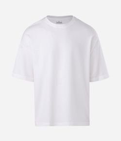 Camiseta Oversized Manga Curta Texturizada Flamê