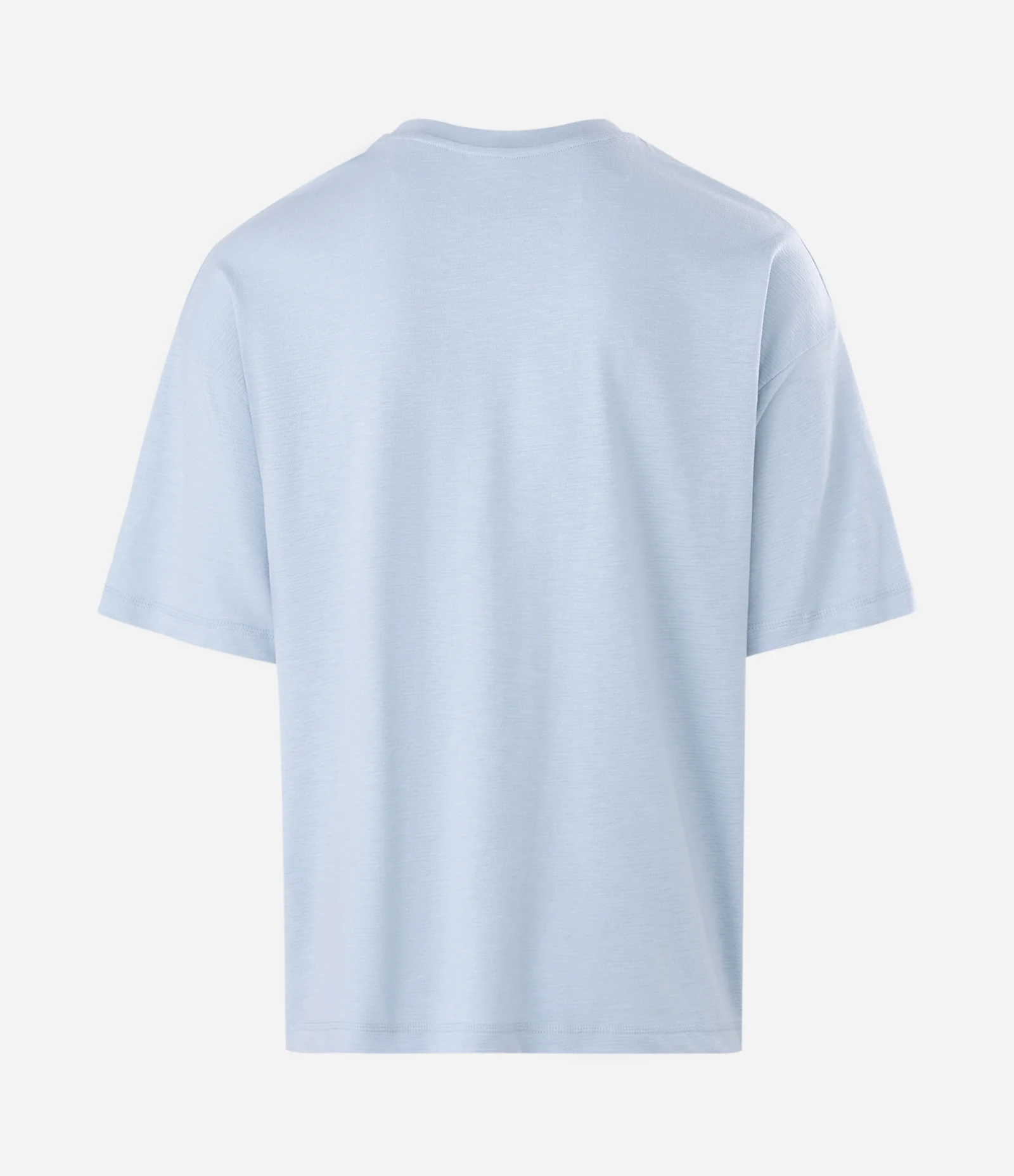 Camiseta Oversized Manga Curta Texturizada Flamê Azul 2
