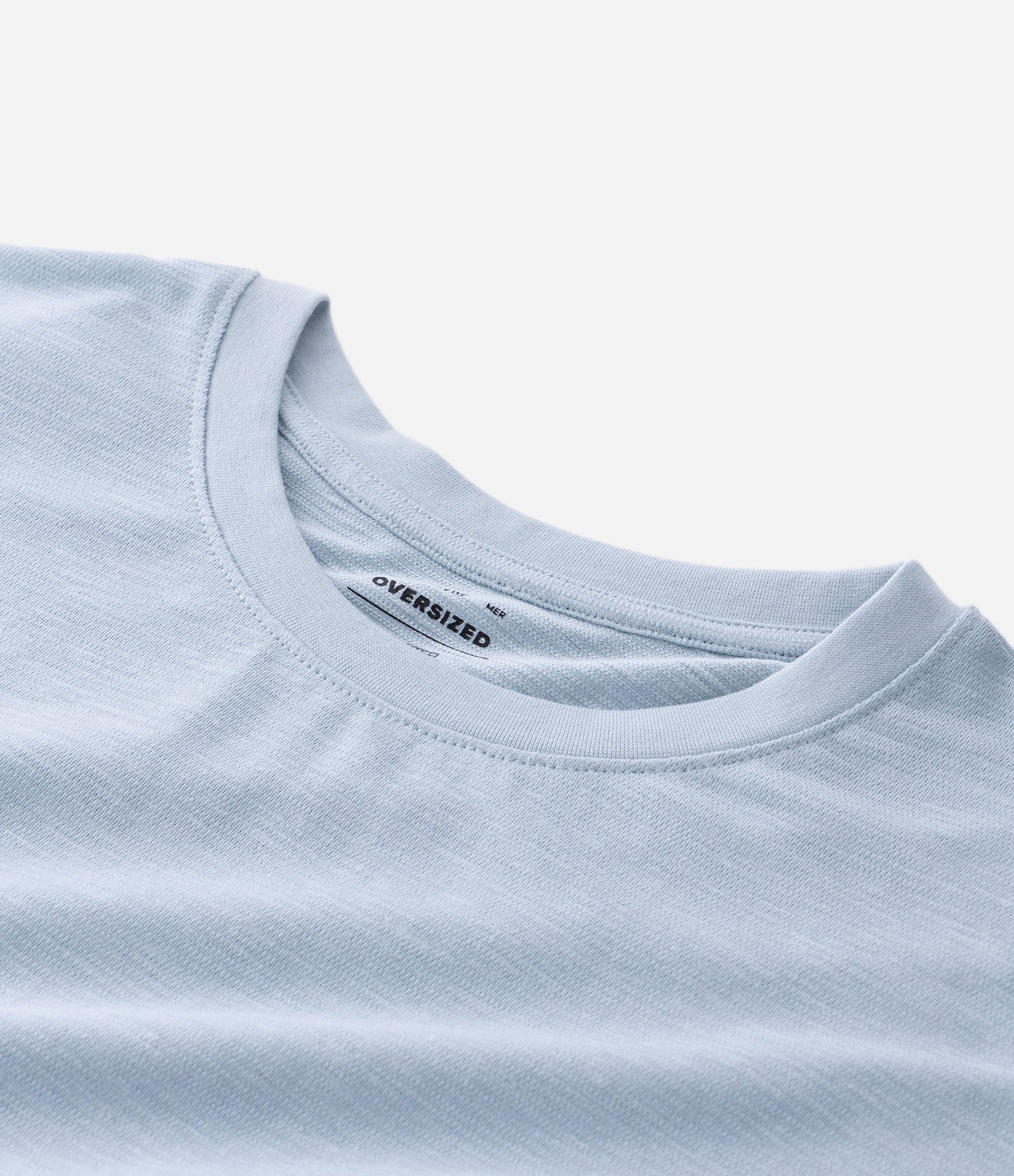 Camiseta Oversized Manga Curta Texturizada Flamê Azul 4