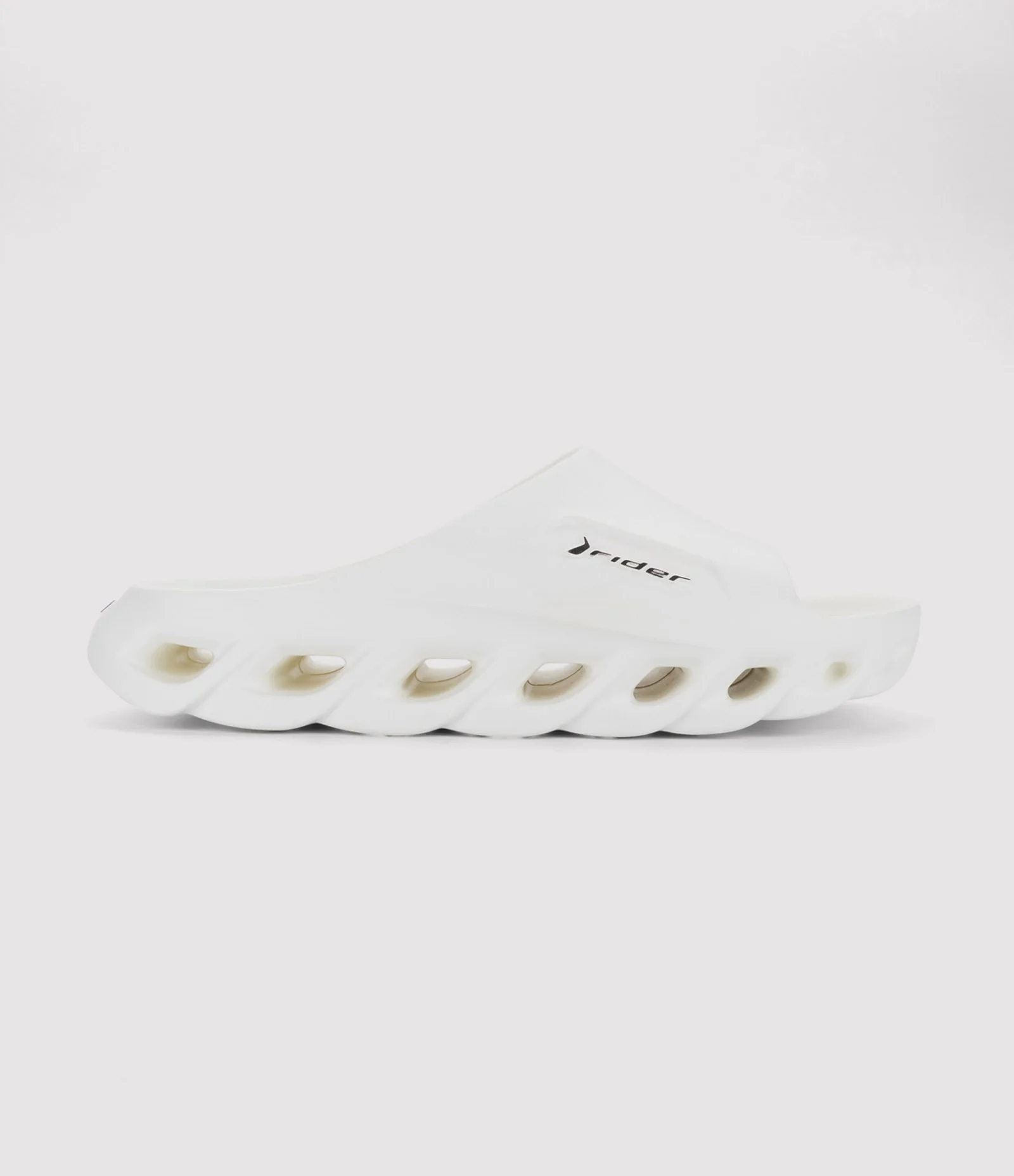 Chinelo Slide R Power Lite Rider com Anatômico e Solado Vazado Branco 2