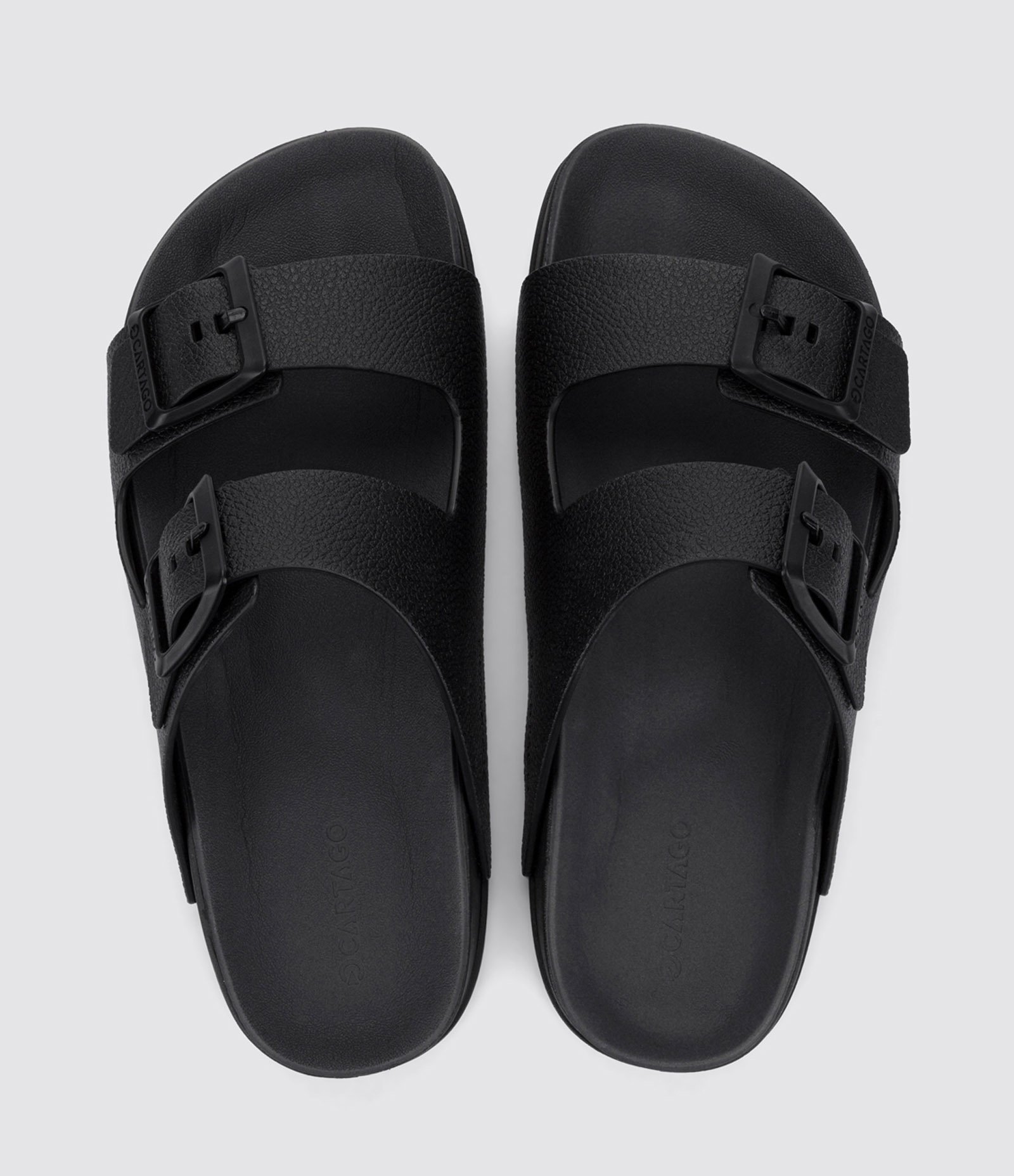 Chinelo Slide Milão Plus Cartago com Fivelas Preto 1