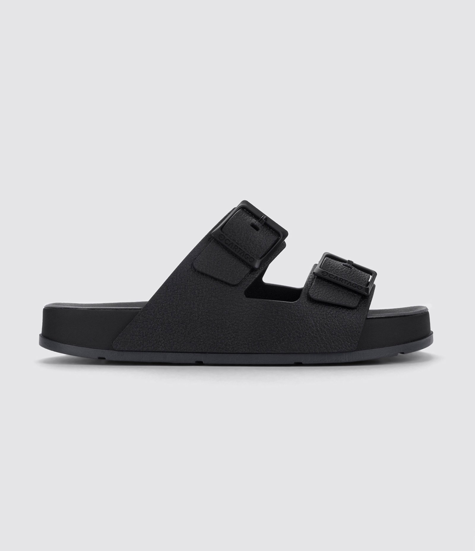 Chinelo Slide Milão Plus Cartago com Fivelas Preto 3