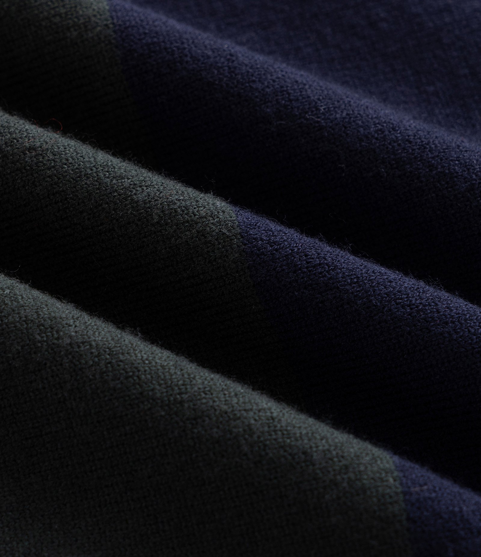 Suéter Masculino Retilínea Listrado em Blocos com Gola Polo Azul 3