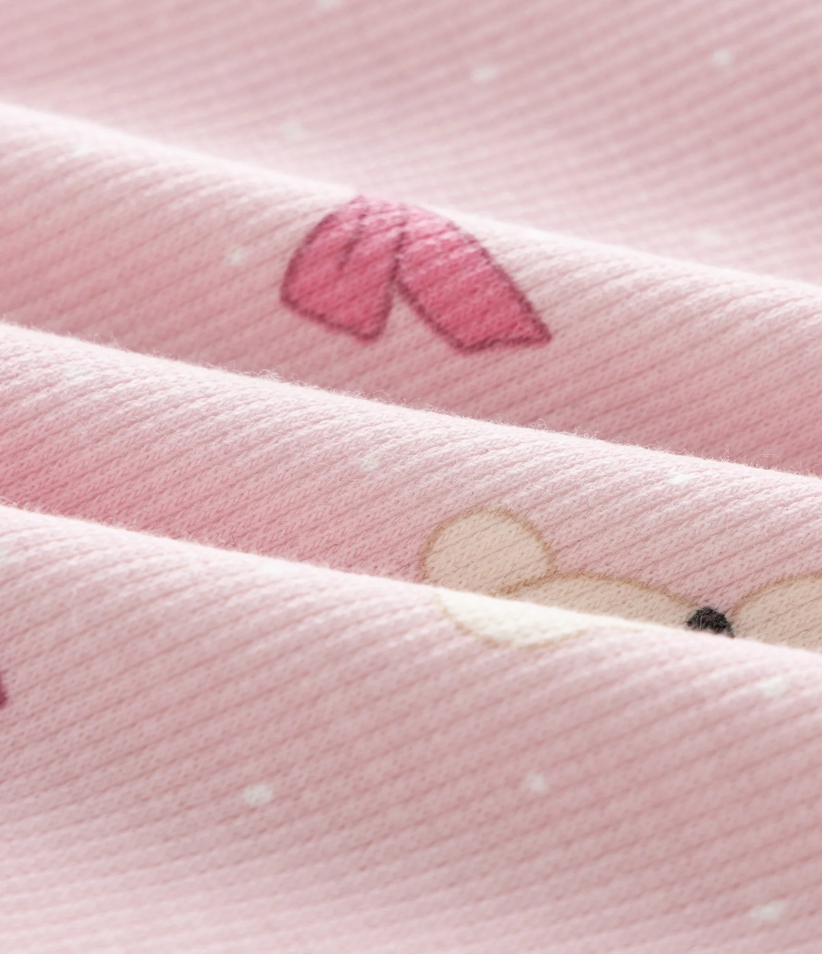 Macaquinho Infantil com Laços e Bichinhos – Tam 0 a 18 Meses Rosa Claro 4