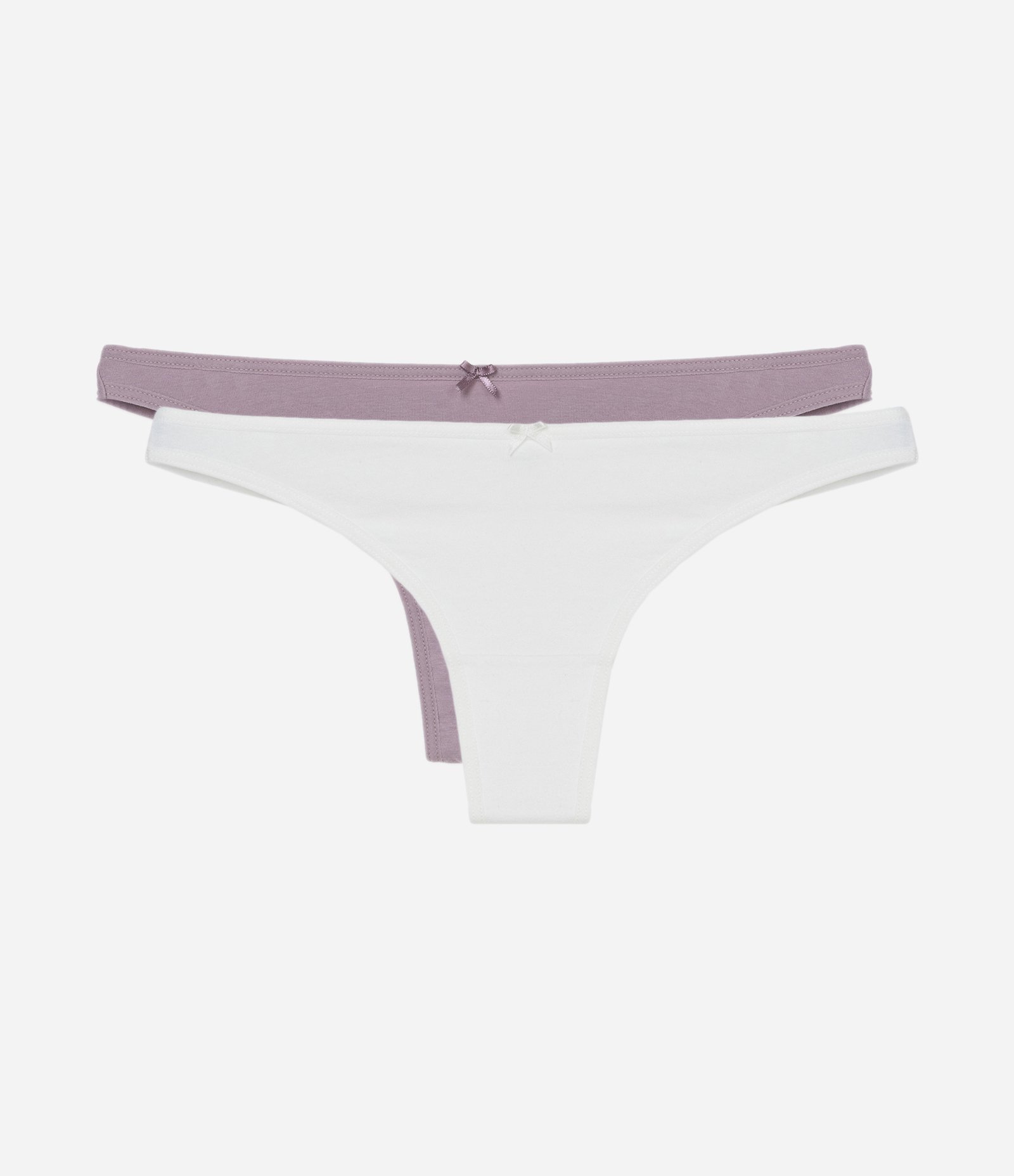 Kit 02 Calcinhas Fio Duplo com Lacinho Multicores 1