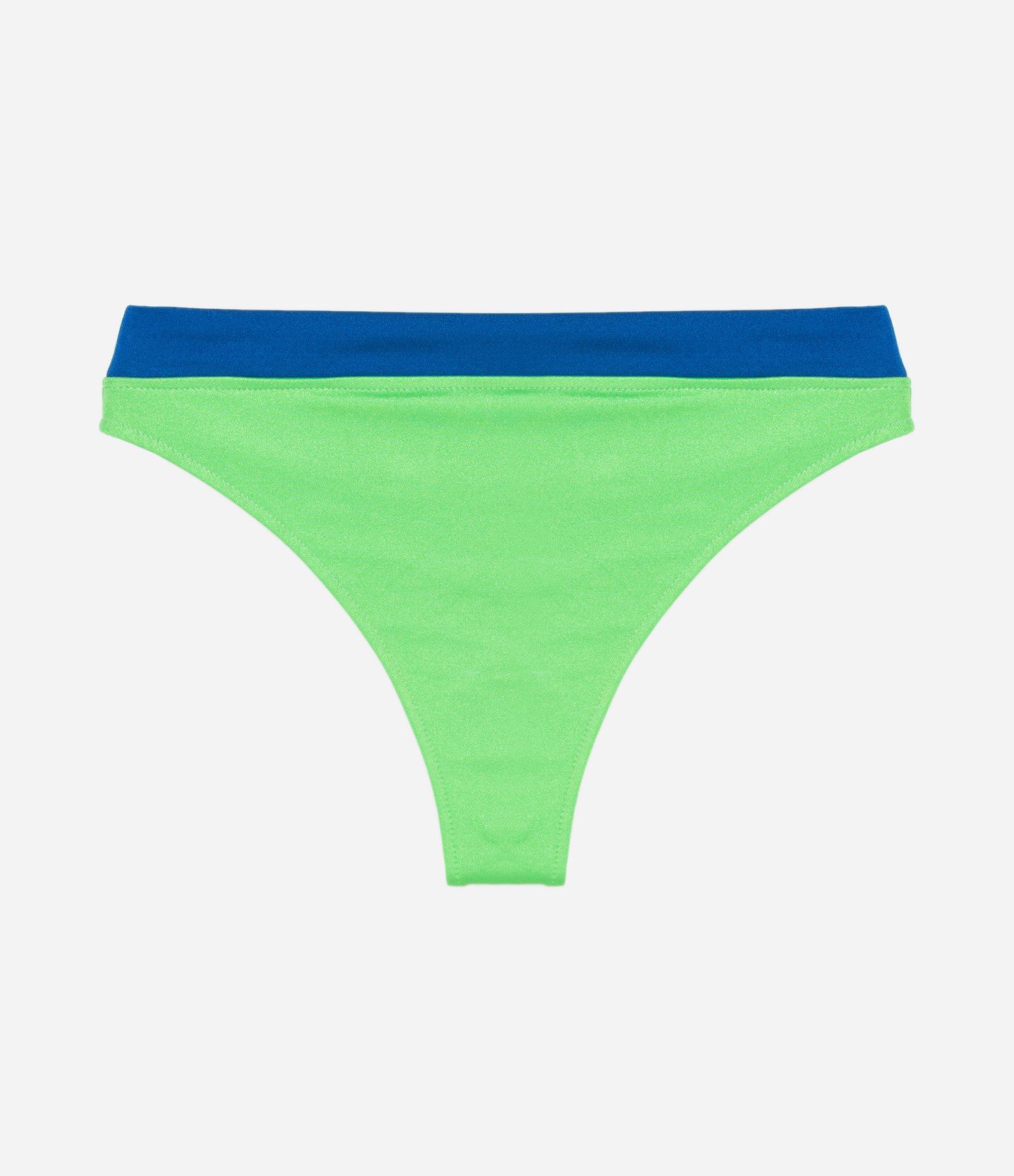 Biquini Calcinha Hot Pant sem Estampa Verde/Azul 2
