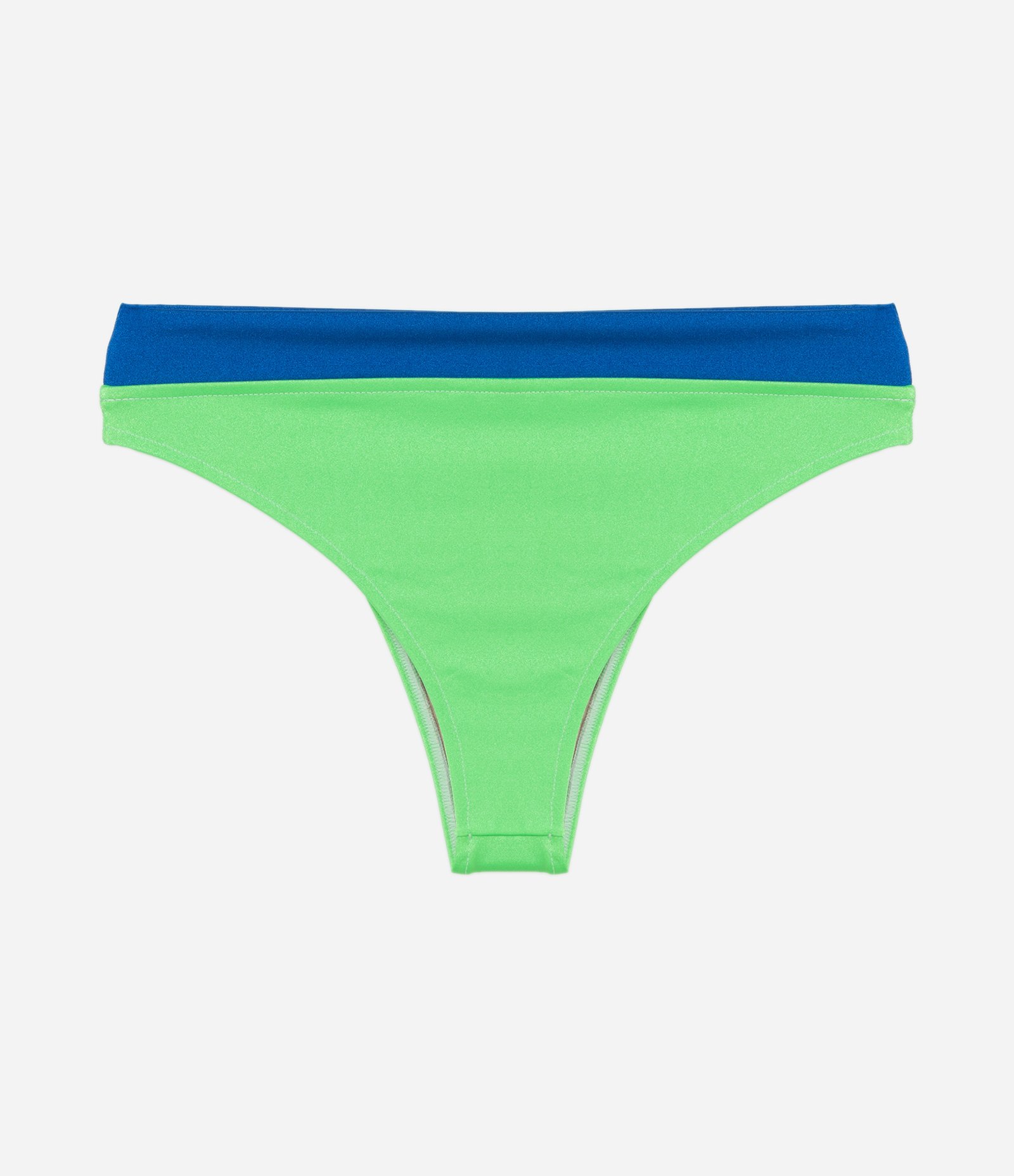 Biquini Calcinha Hot Pant sem Estampa Verde/Azul 4