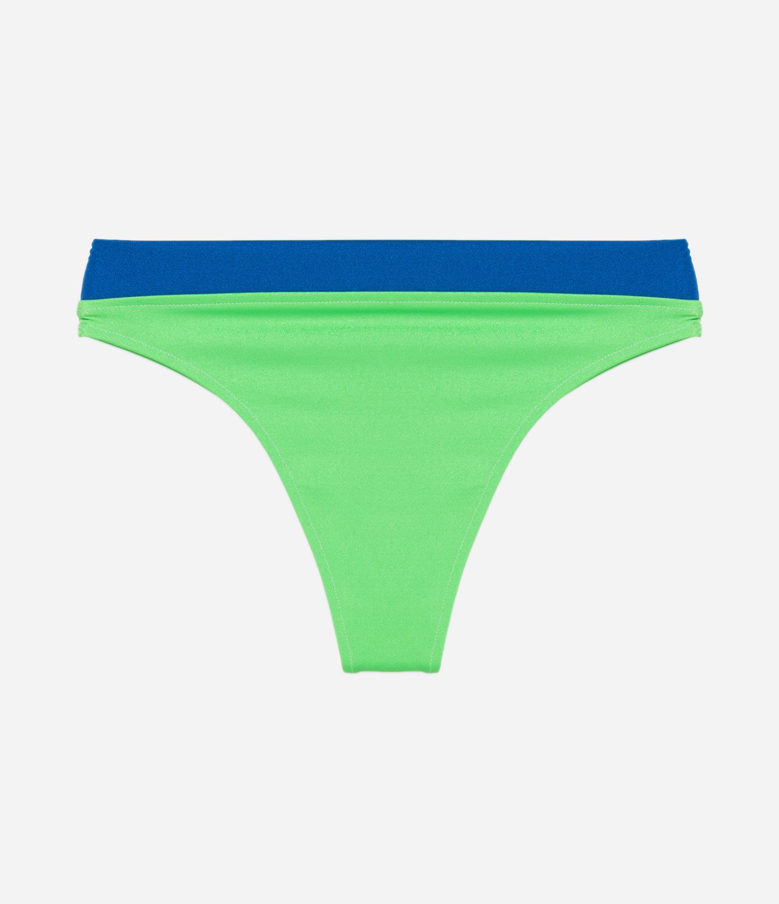 Biquini Calcinha Hot Pant sem Estampa Verde/Azul 5