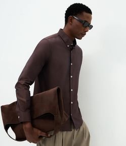 Camisa Manga Longa Oxford