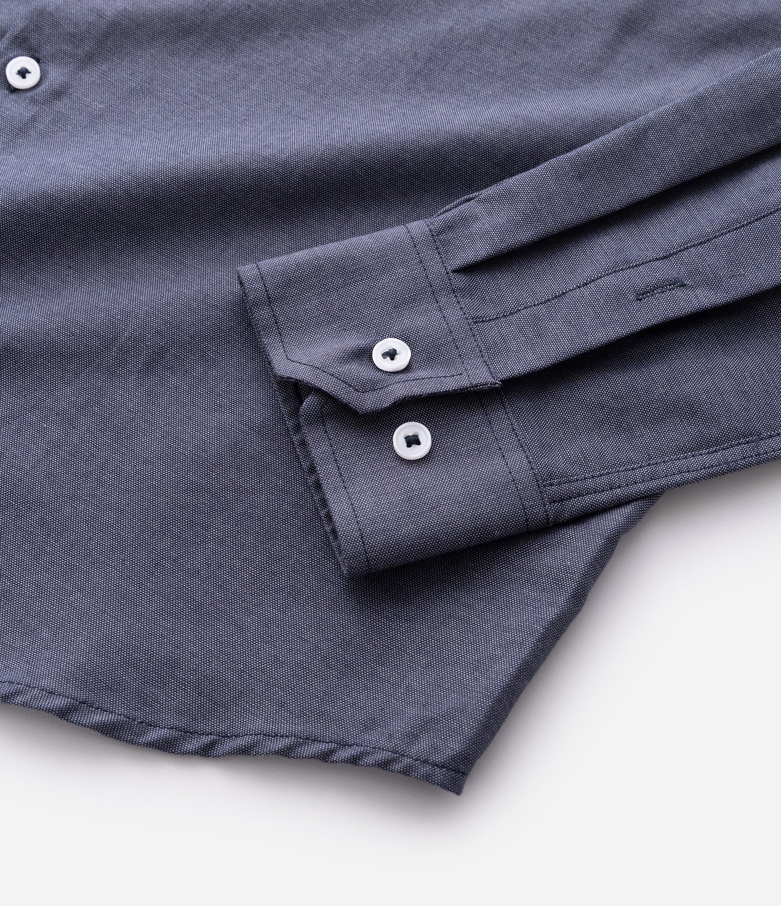 Camisa Manga Longa Oxford Azul 4