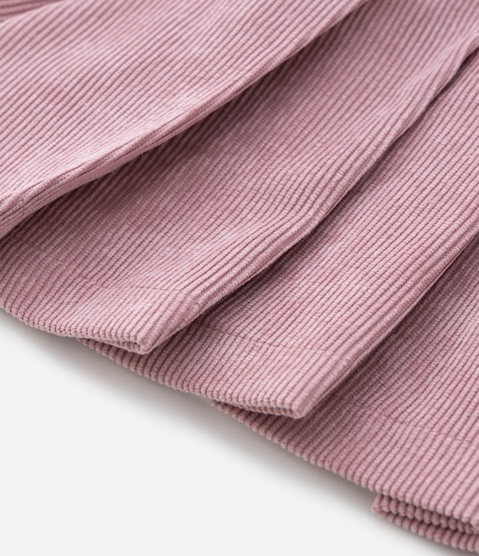 Salopete Infantil em Veludo Cotelê - Tam 0 a 18 meses Rosa 6