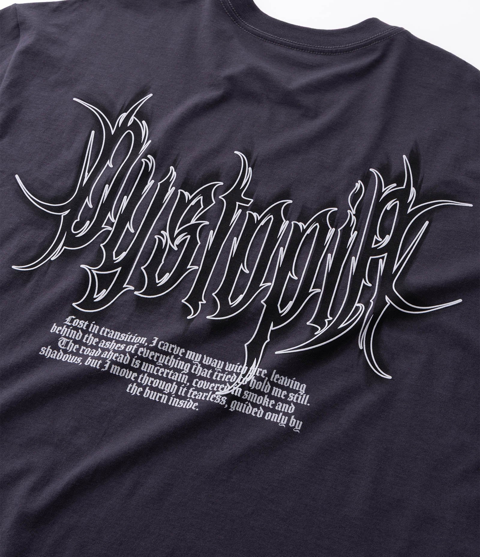 Camiseta Regular em Algodão com Estampa Dystopia Preto 5