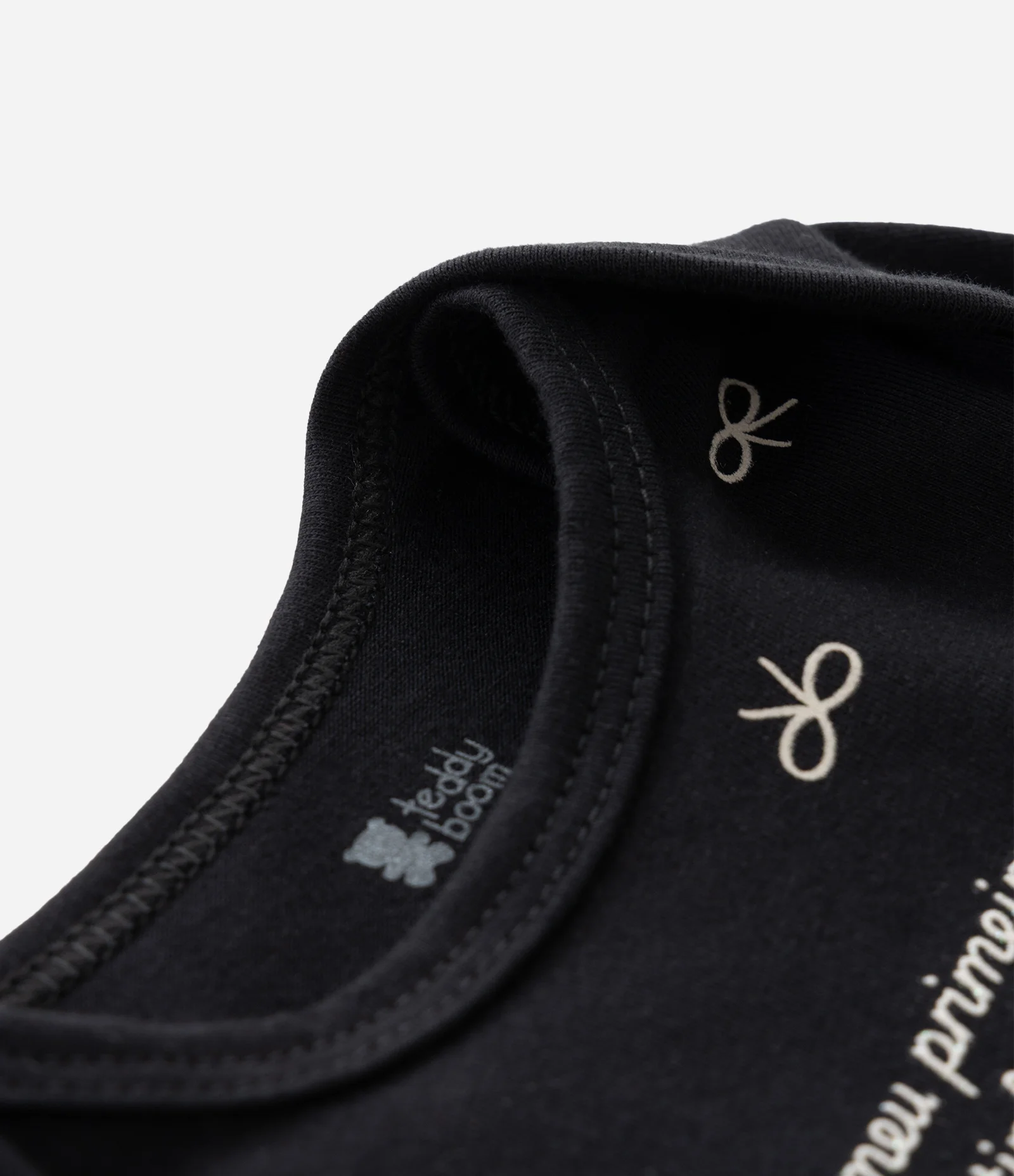 Body Infantil Com Estampa de Laços – Tam 0 a 18 Meses Preto 5