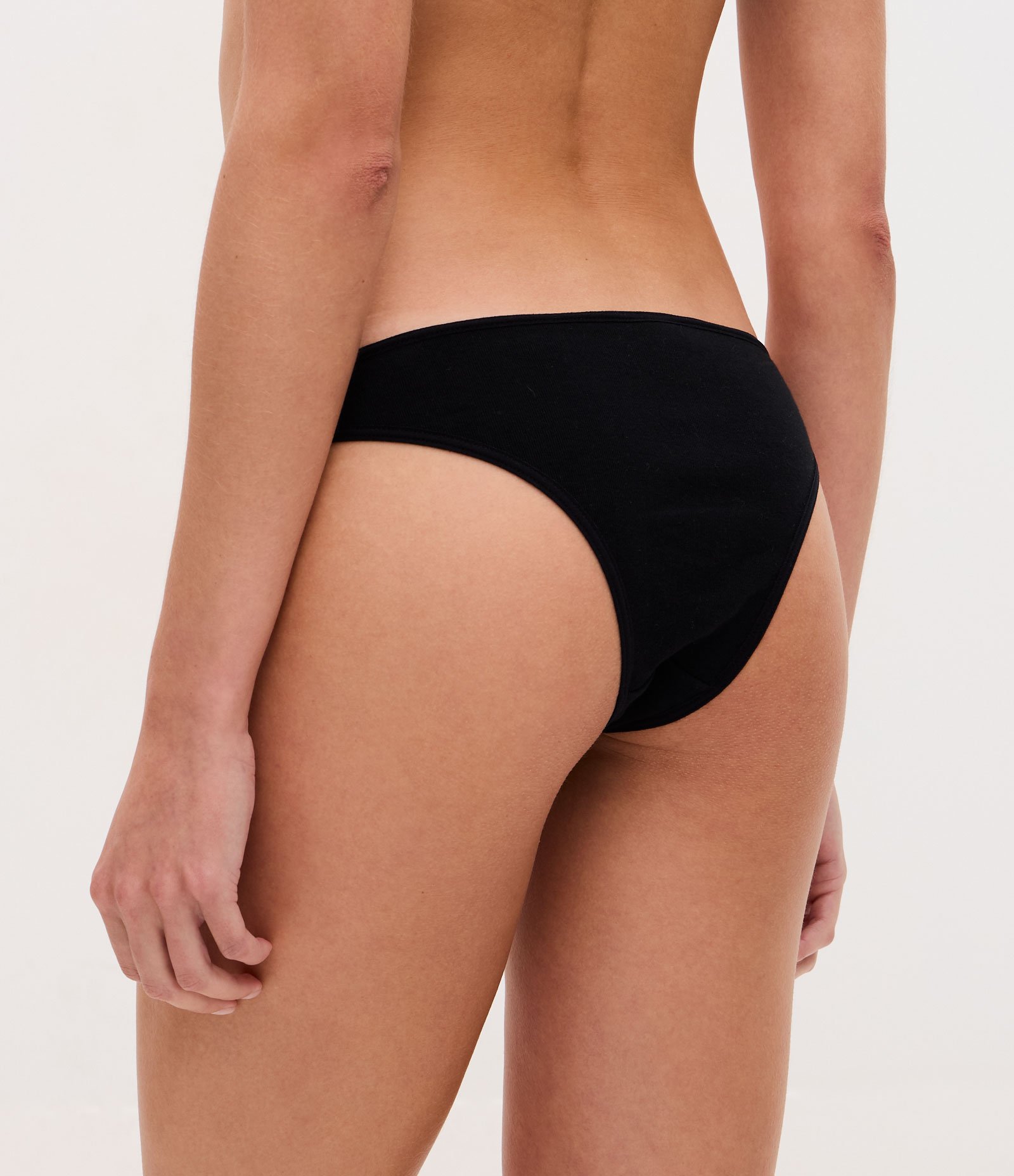 Kit 02 Calcinhas Biquíni em Algodão com Lacinho Cinza/Preto 8