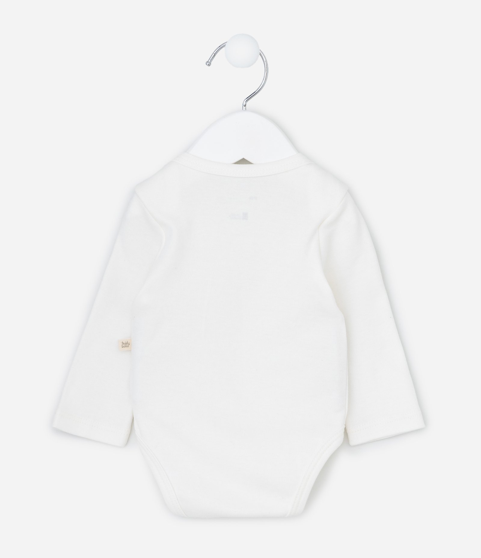 Body Infantil em Suedine com Gola Americana – Tam Prematuro Branco 2
