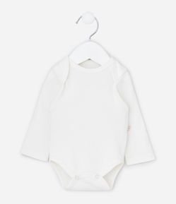 Body Infantil em Suedine com Gola Americana – Tam Prematuro