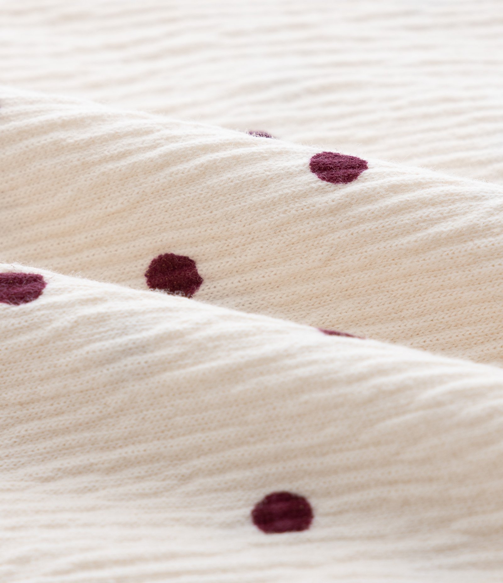 Body Infantil Texturizado com Estampa Poá – Tam RN a 18 Meses Off White 3