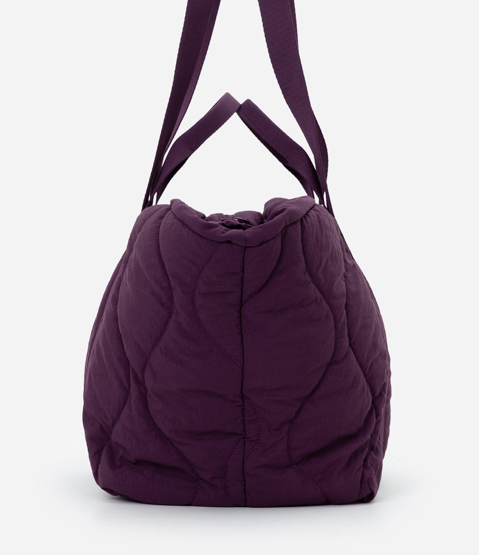 Bolsa Shopper Puffer Grande com Alça de Gorgorão Roxo 3