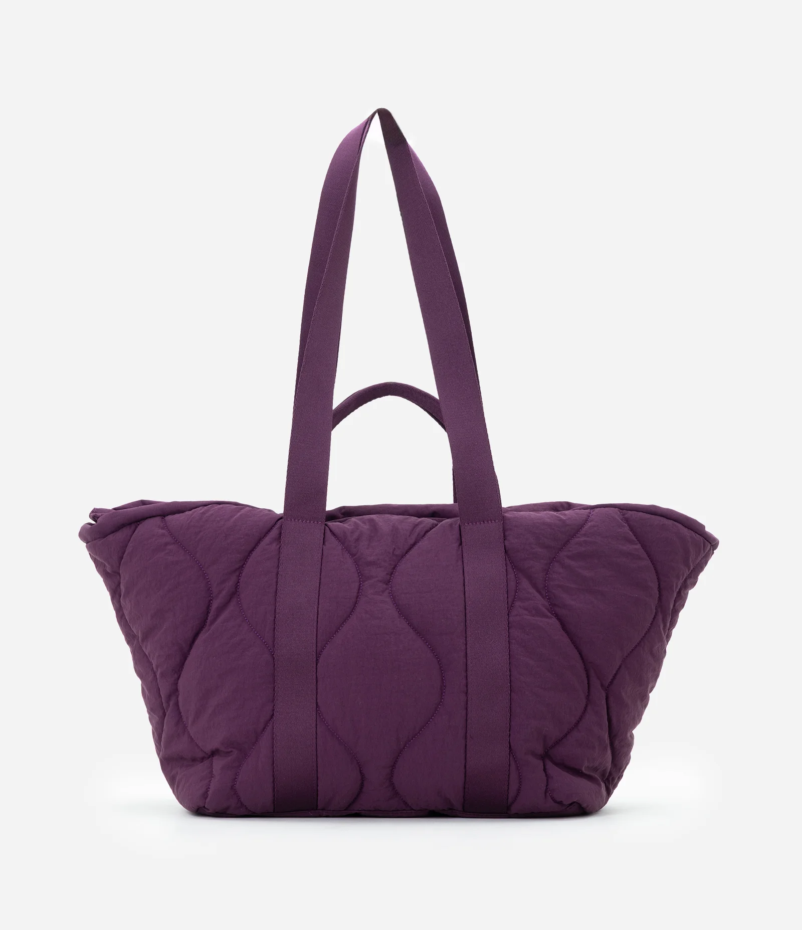 Bolsa Shopper Puffer Grande com Alça de Gorgorão Roxo 4