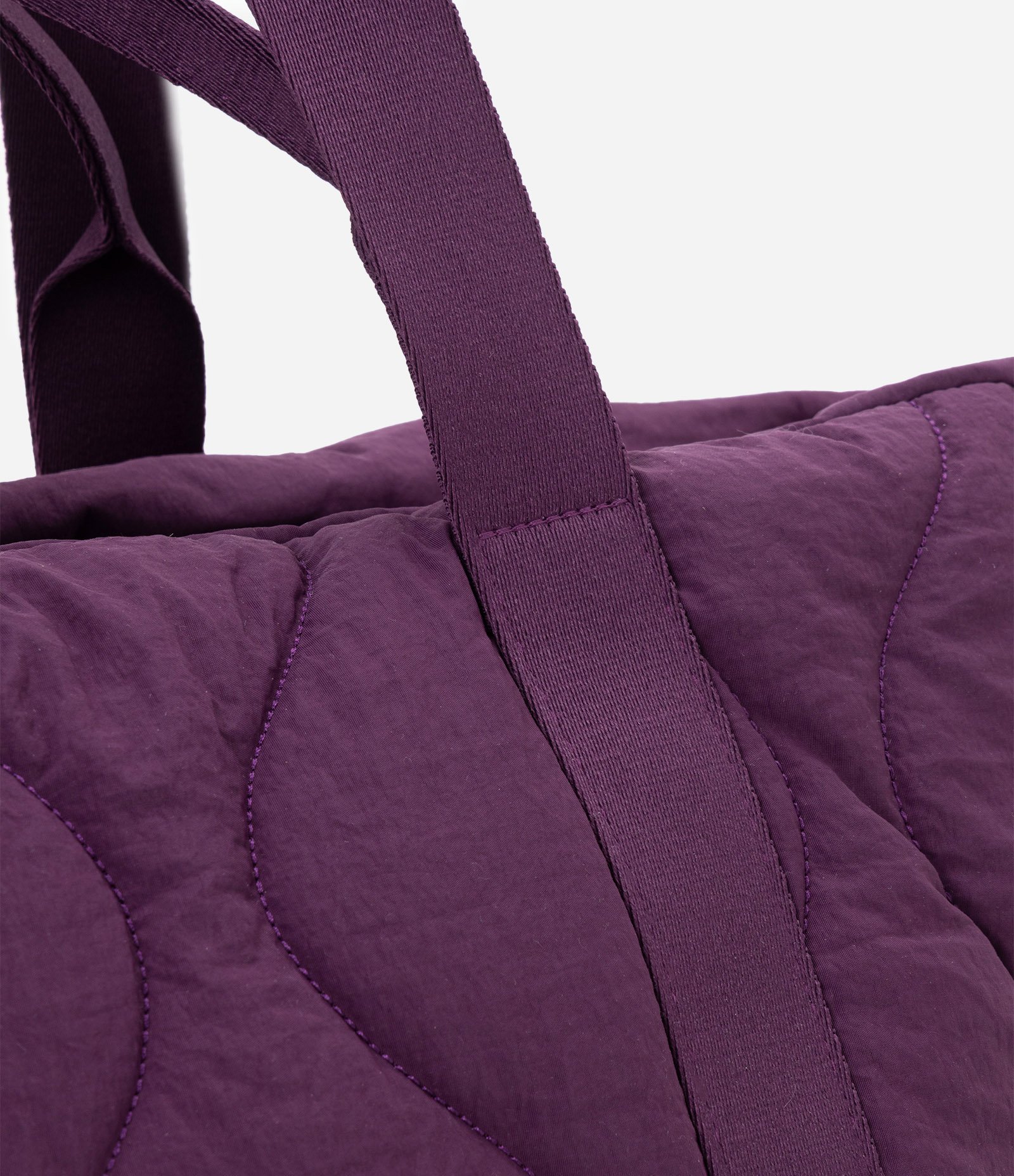 Bolsa Shopper Puffer Grande com Alça de Gorgorão Roxo 5