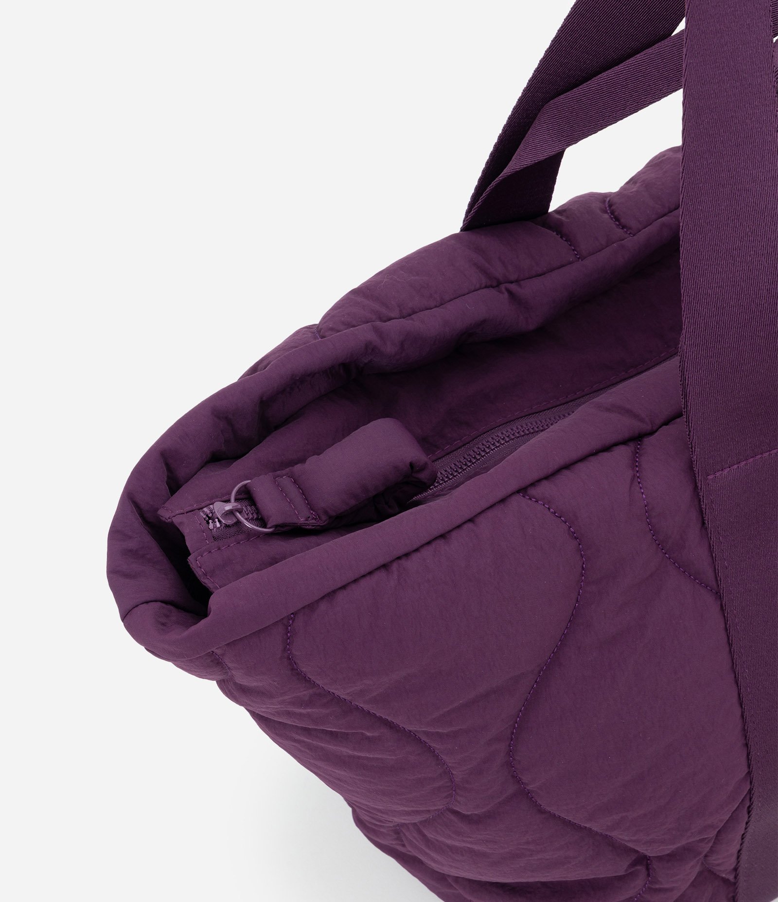 Bolsa Shopper Puffer Grande com Alça de Gorgorão Roxo 6