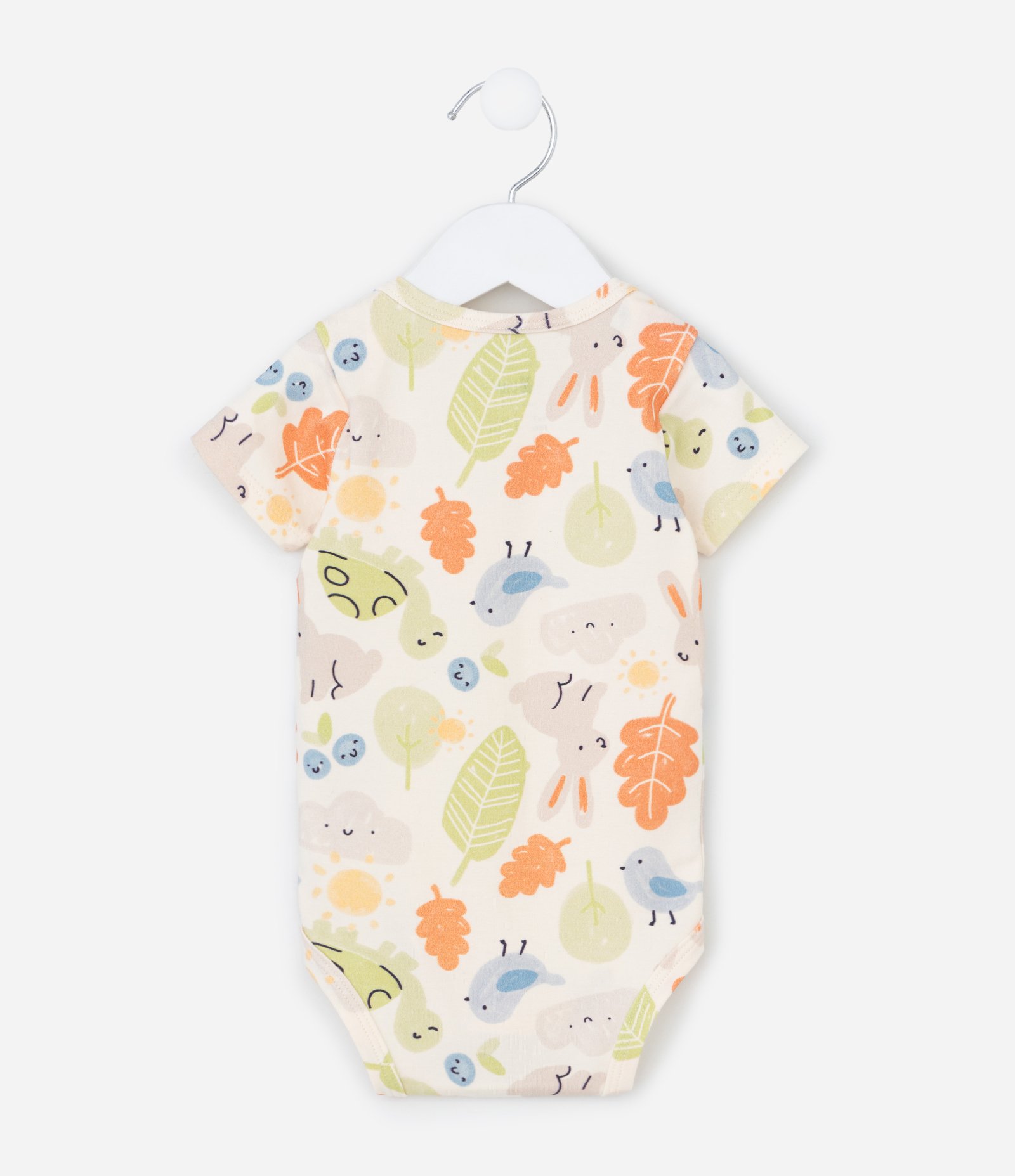 Body Infantil com Estampa de Animais Coloridos – Tam RN a 18 Meses Off White 2