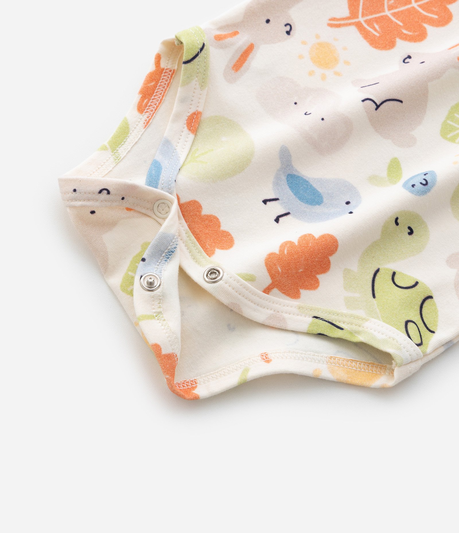Body Infantil com Estampa de Animais Coloridos – Tam RN a 18 Meses Off White 4