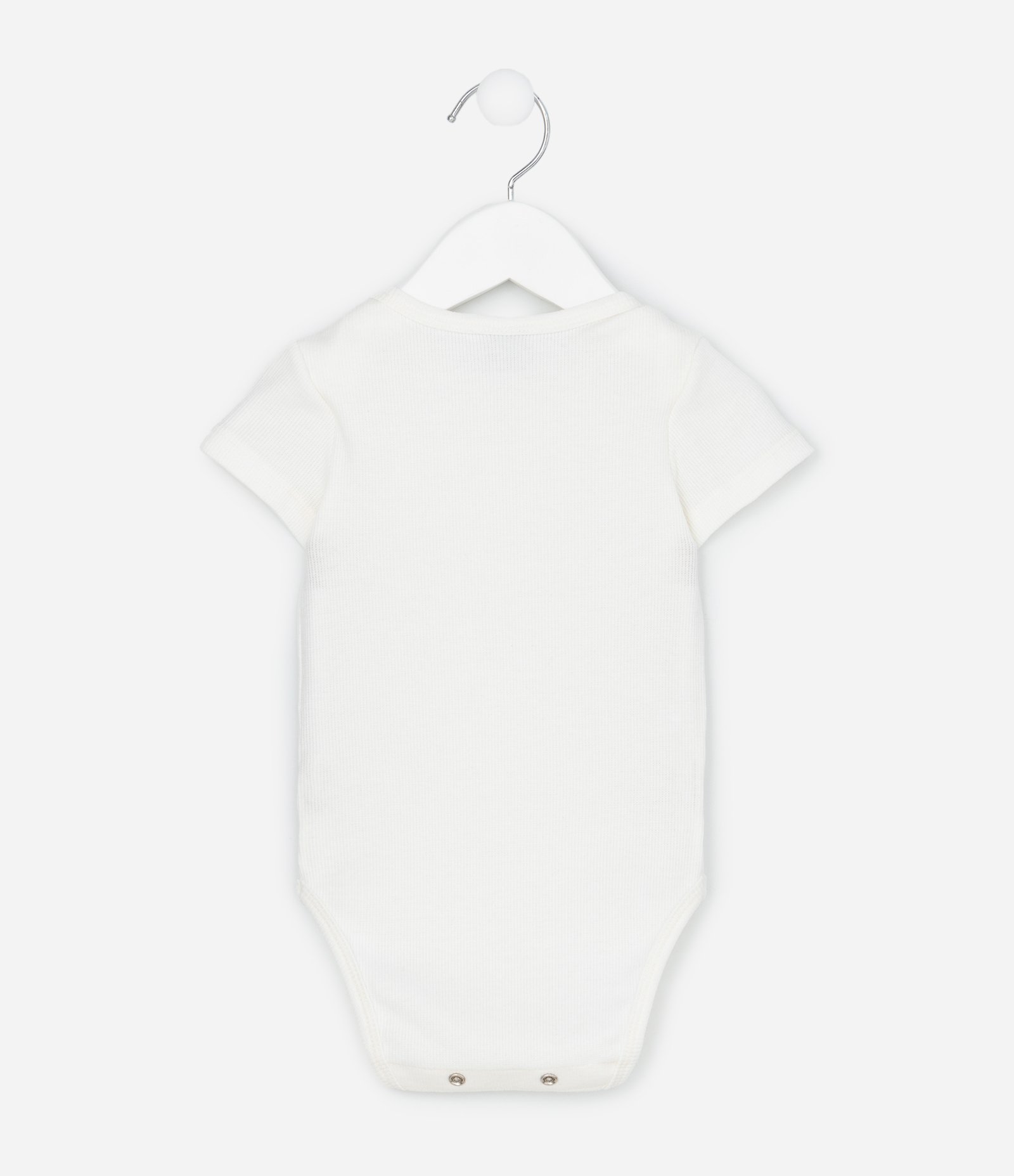 Body Infantil em Ribana com Bordado - Tam RN a 18 Meses Branco 2