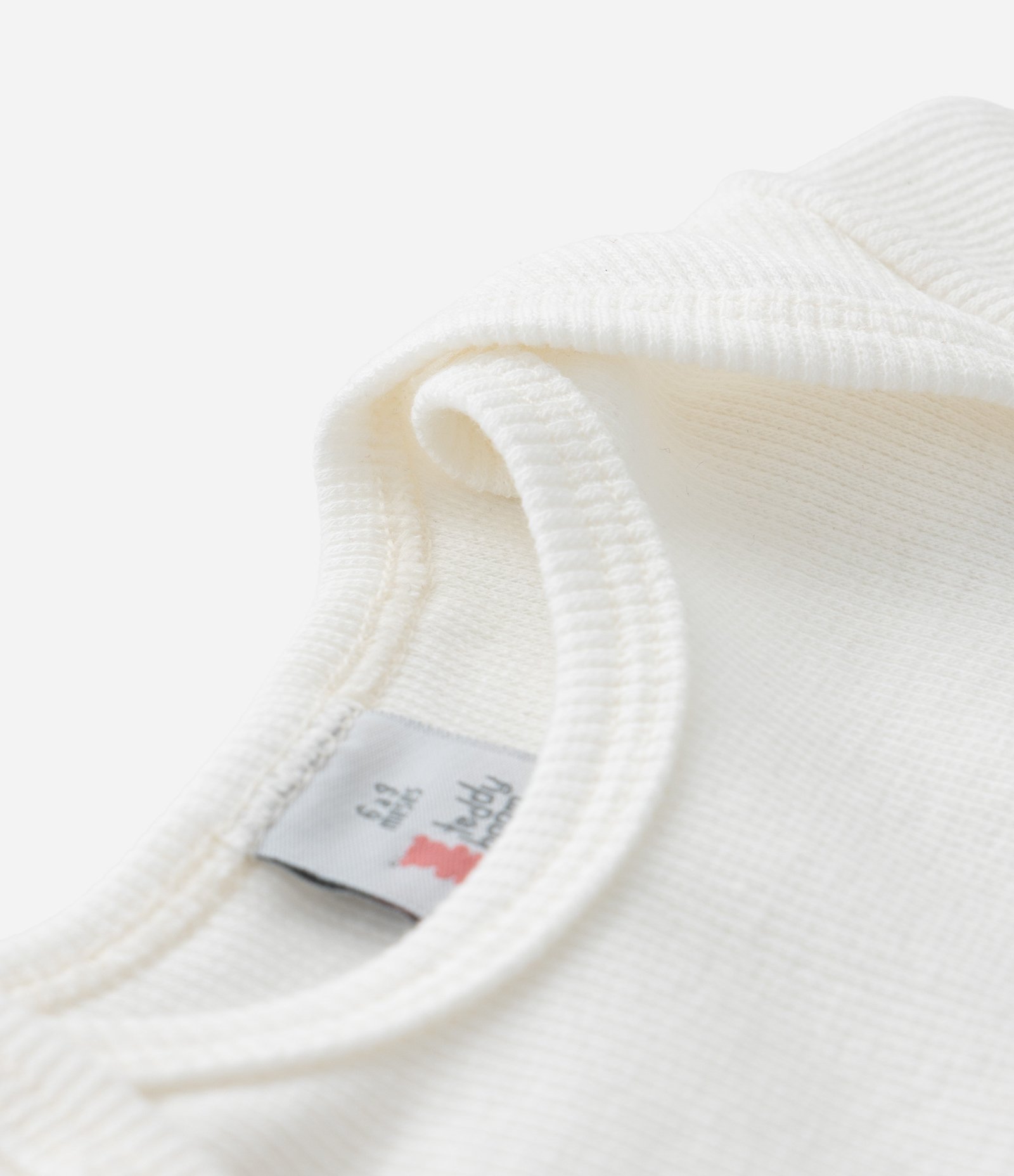 Body Infantil em Ribana com Bordado - Tam RN a 18 Meses Branco 4