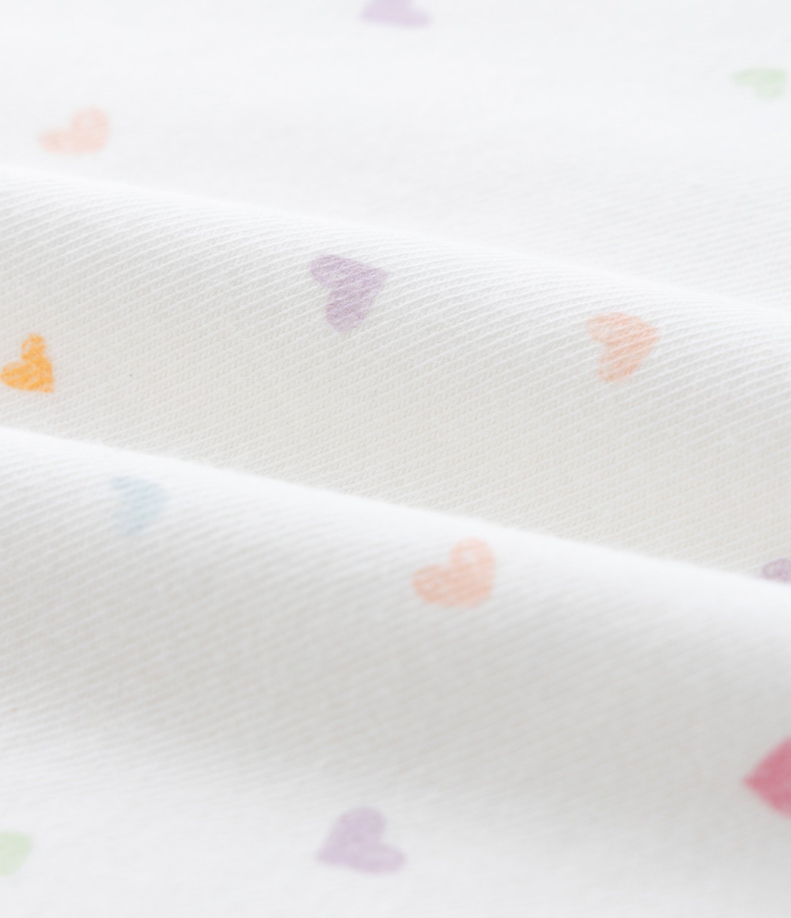 Body Infantil Manga Curta com Estampa de Corações Coloridos - Tam RN A 18 Meses Branco 3