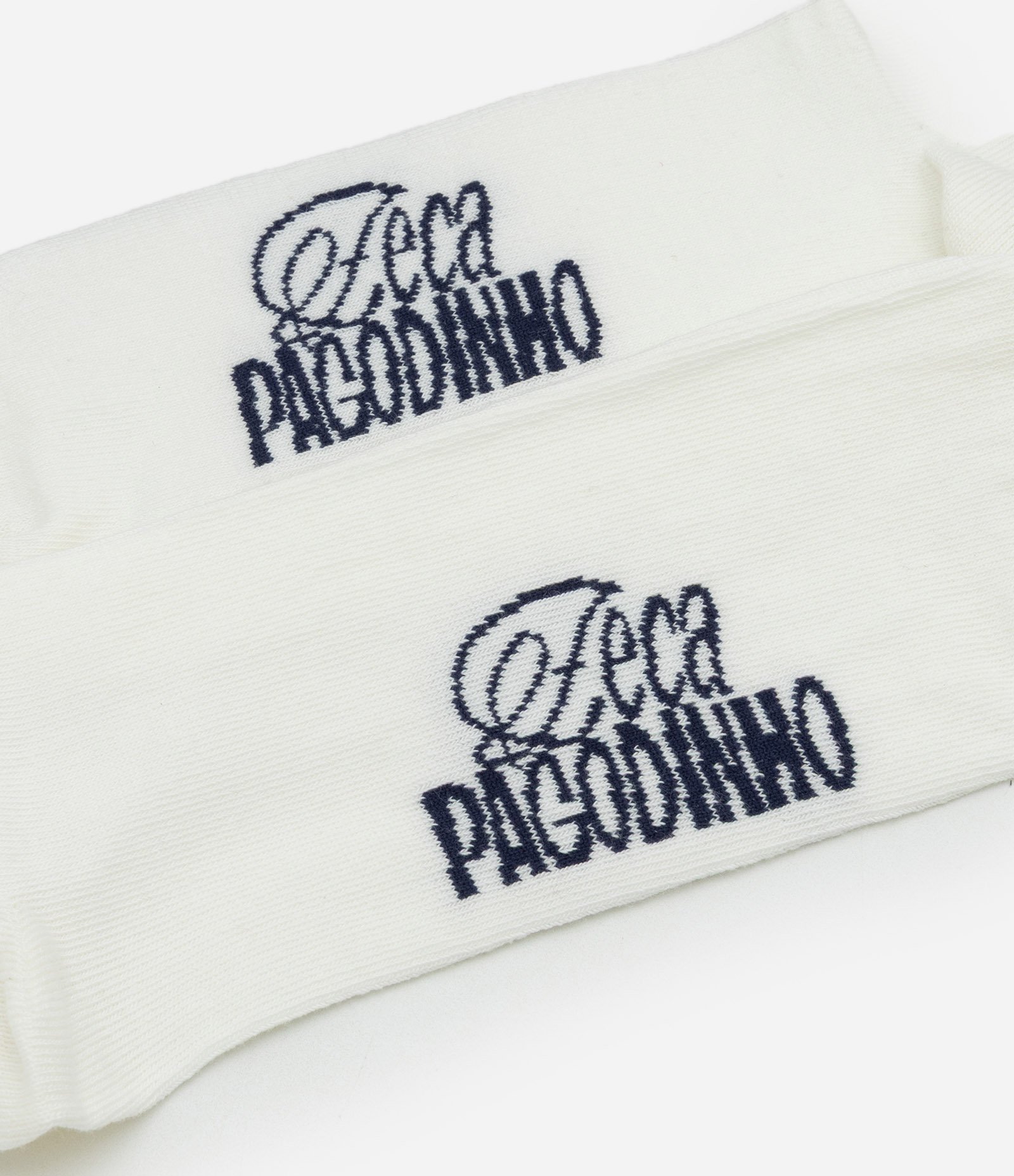 Meia Cano Alto em Algodão com Lettering Zeca Pagodinho e Logo Samba Clube Branco 5