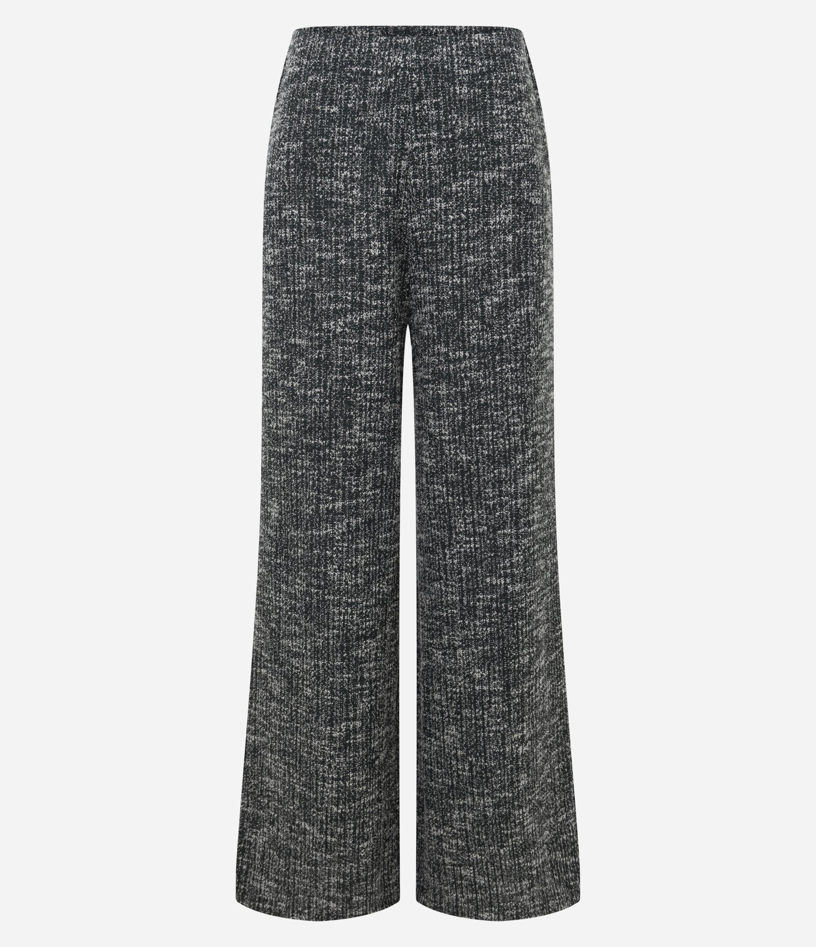 Calça Reta em Tweed com Textura Mesclada Cinza 5