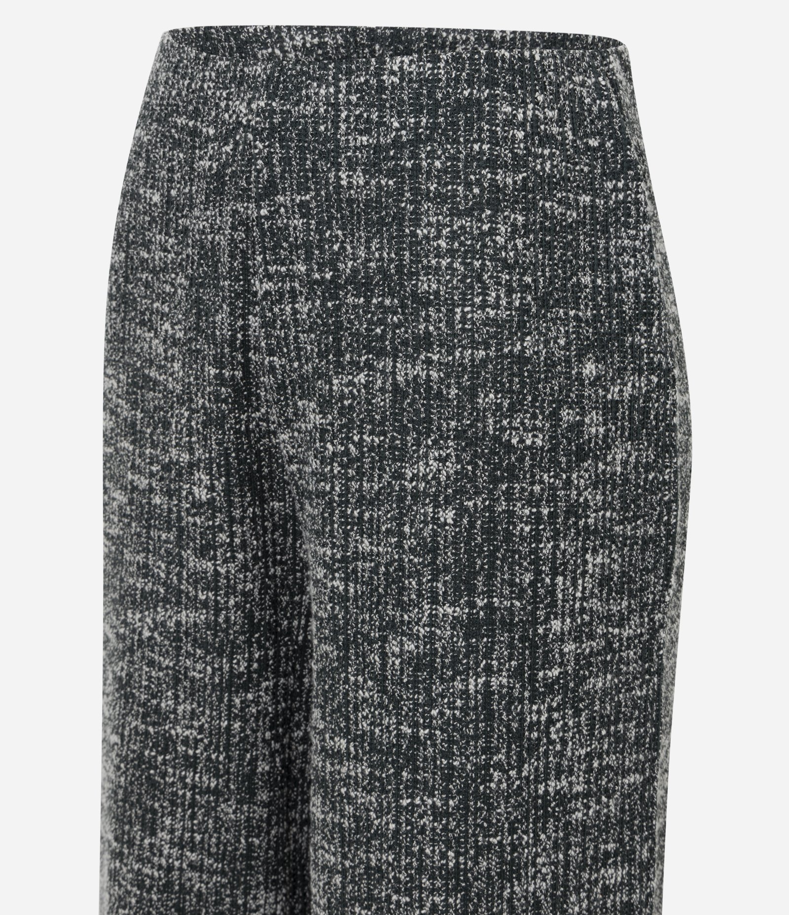 Calça Reta em Tweed com Textura Mesclada Cinza 7
