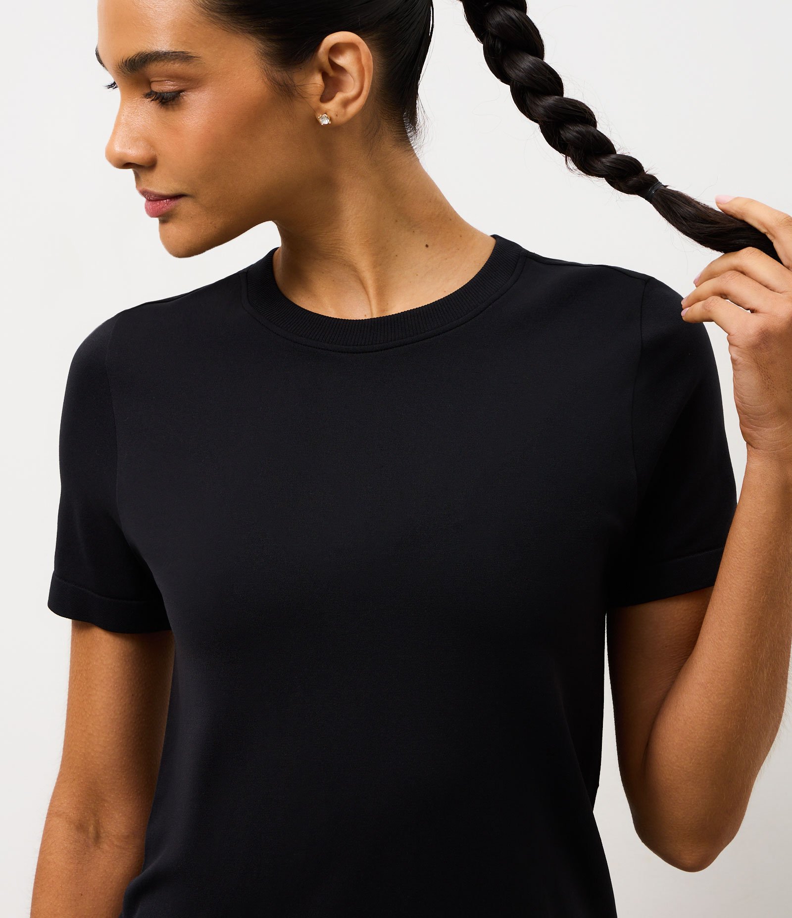 Camiseta Seamless em Poliamida Preto 3
