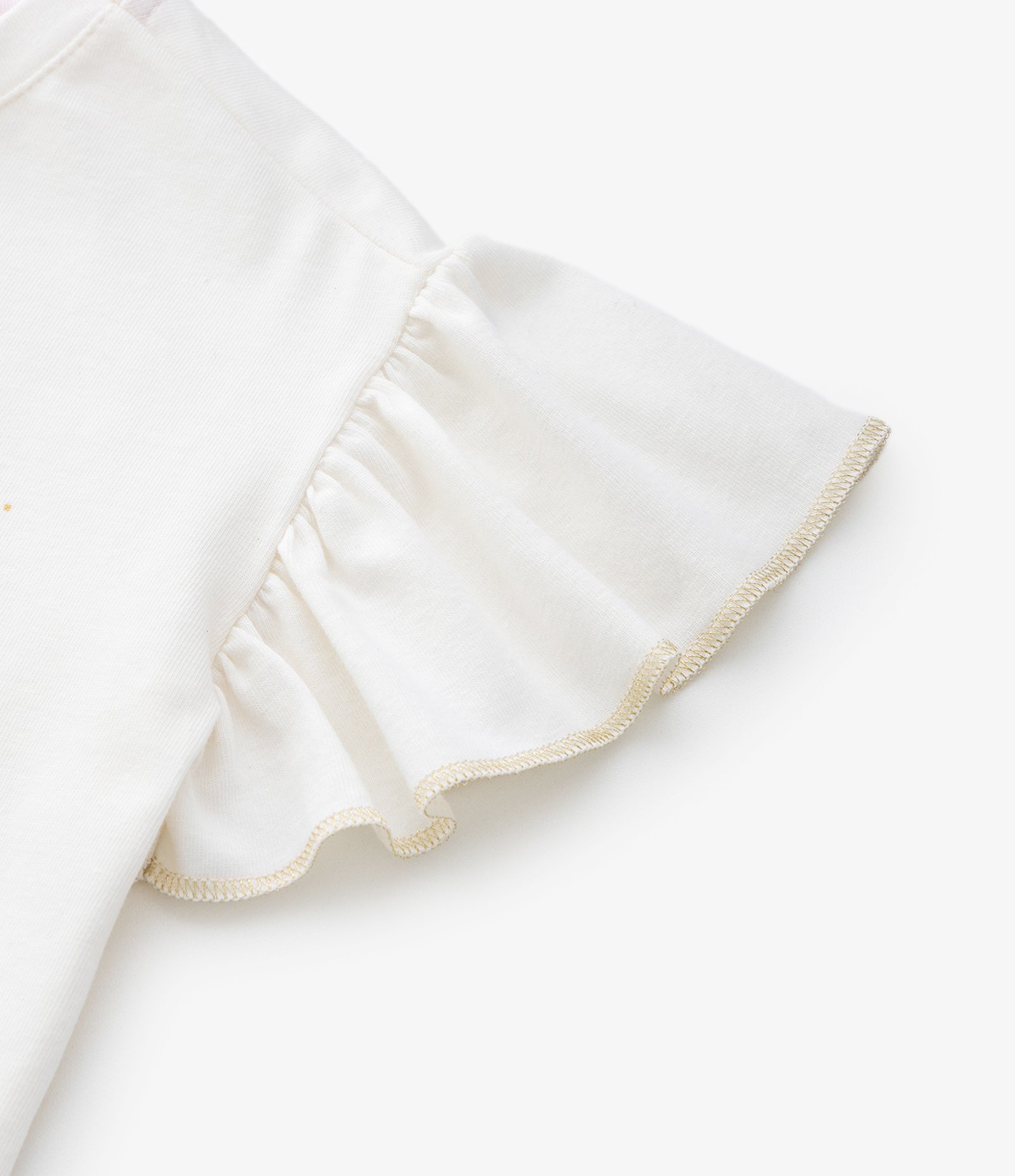 Blusa Infantil com Estampa e Asas de Borboleta – Tam 1 a 5/6 Anos Off White 8