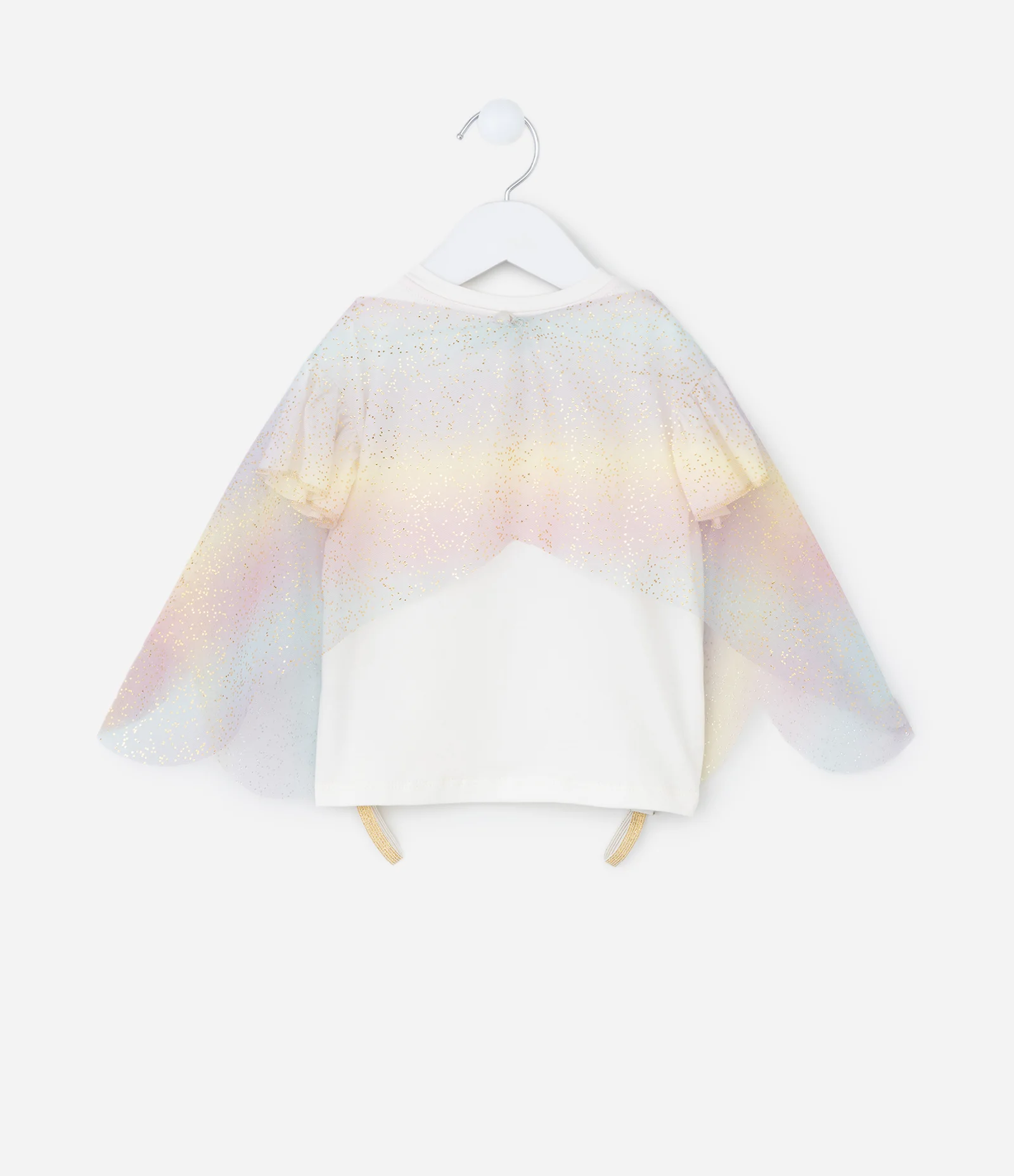 Blusa Infantil com Estampa e Asas de Borboleta – Tam 1 a 5/6 Anos Off White 2