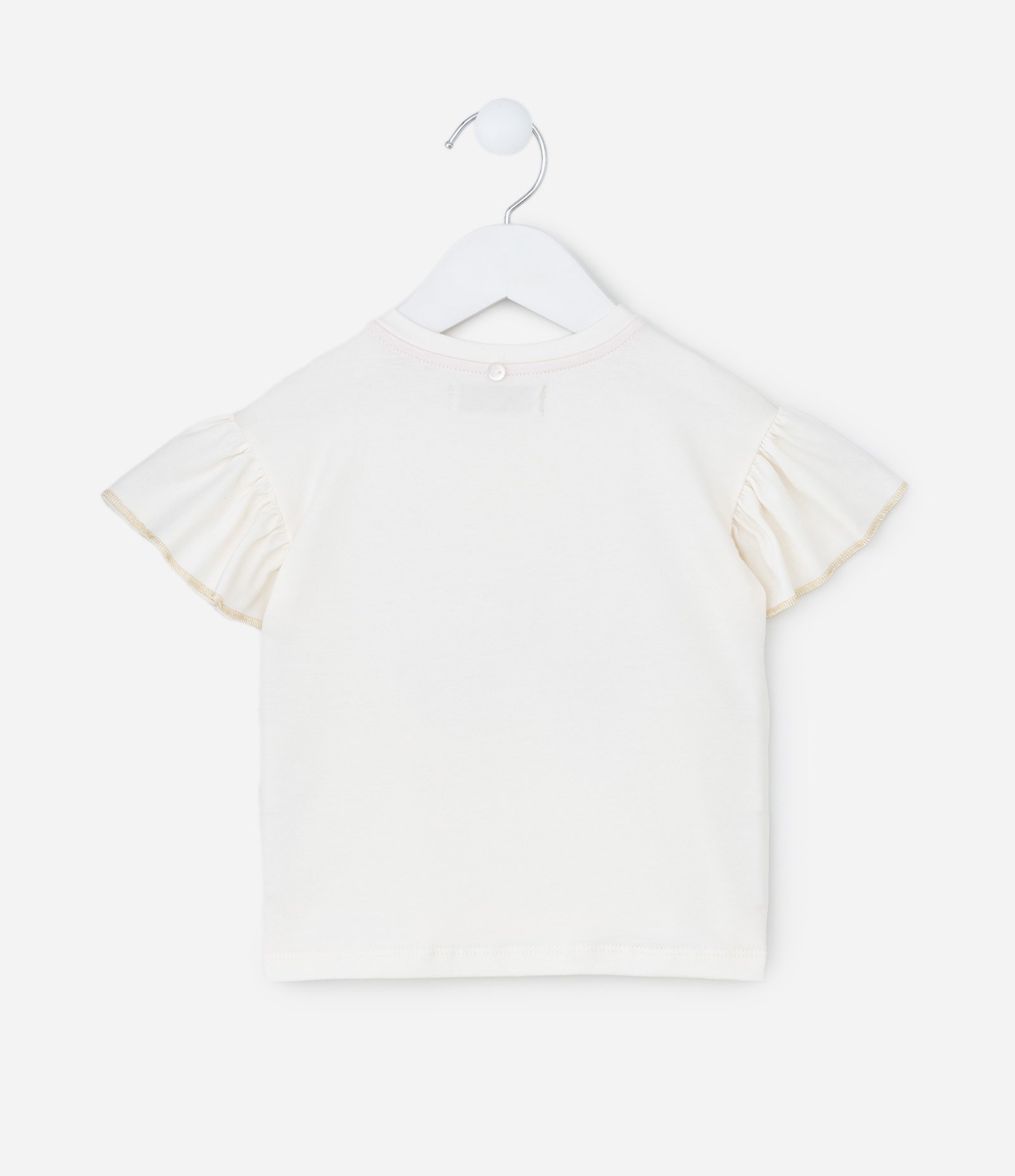 Blusa Infantil com Estampa e Asas de Borboleta – Tam 1 a 5/6 Anos Off White 4