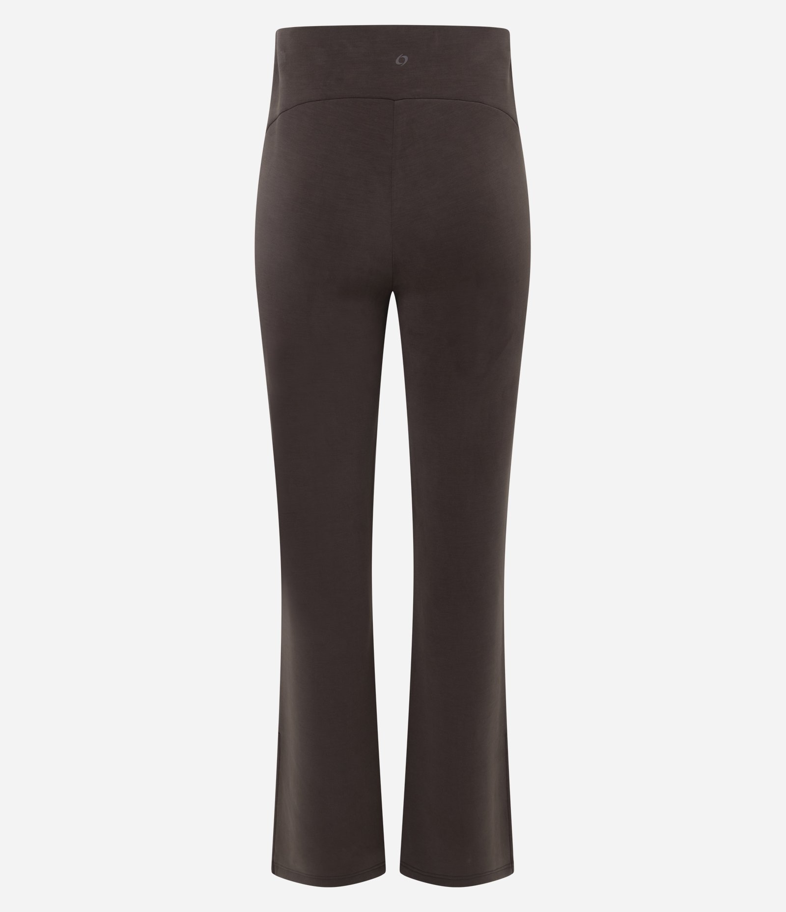 Calça Esportiva Flare em Modal com Efeito Lavado Marrom 7