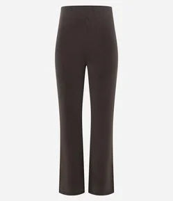 Calça Esportiva Flare em Modal com Efeito Lavado