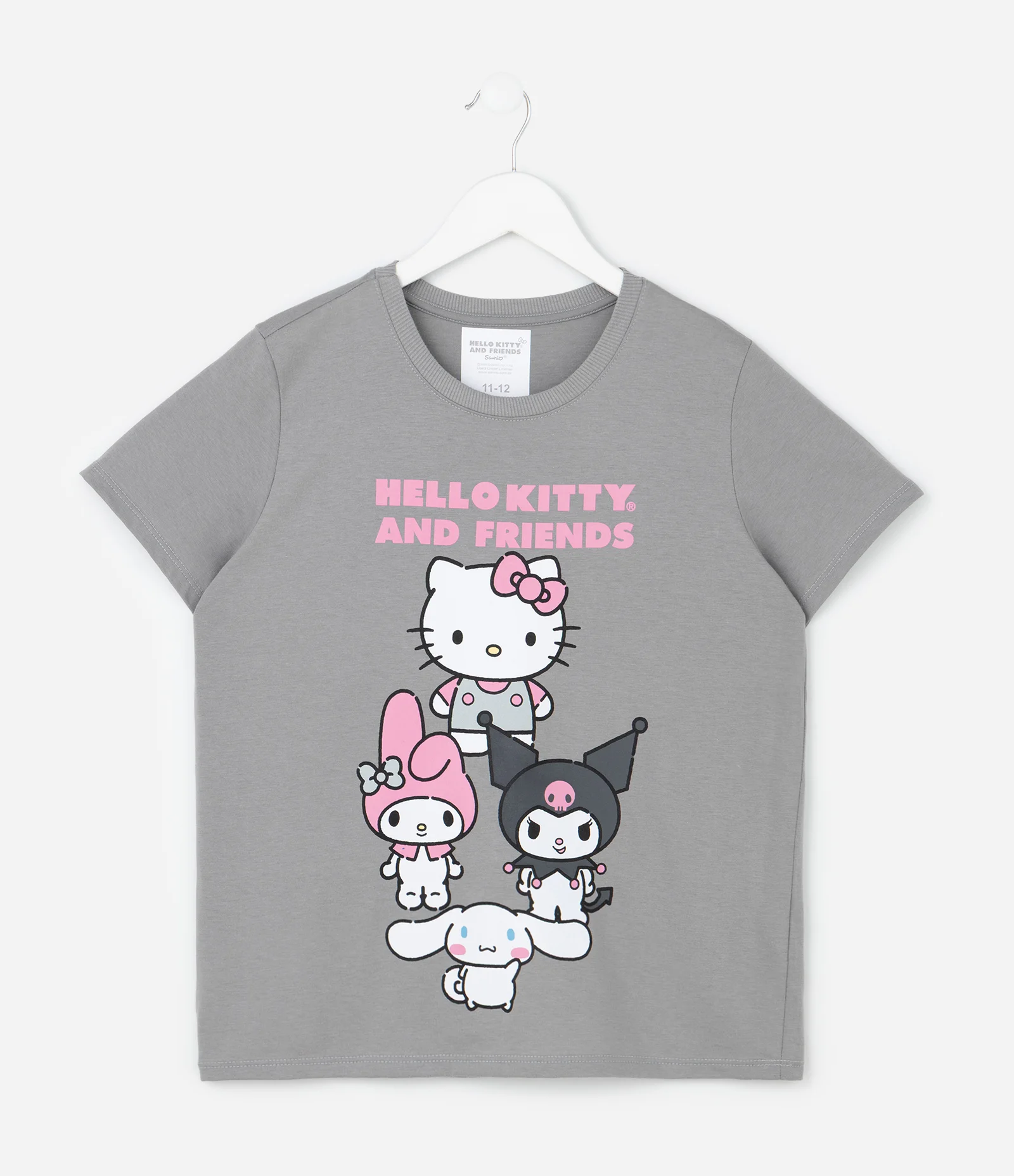 Camiseta Infantil com Estampa Hello kitty And Friends - Tam 5 a 14 Anos Alloy 1
