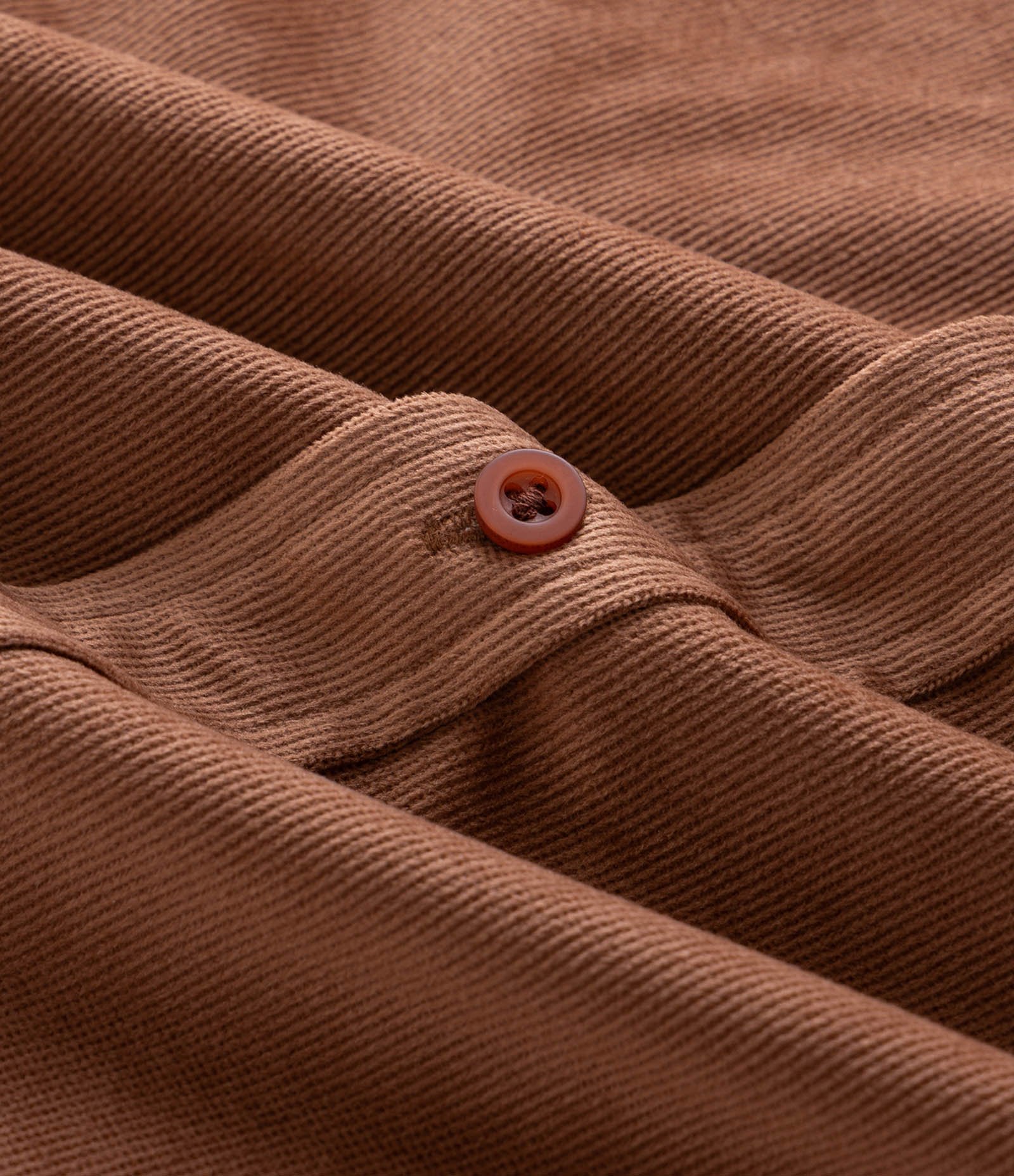 Camisa Comfort Manga Longa Veludo Marrom 3