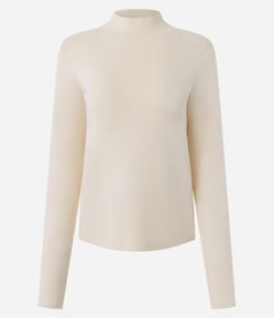 Blusa em Tricô com Golinha Alta