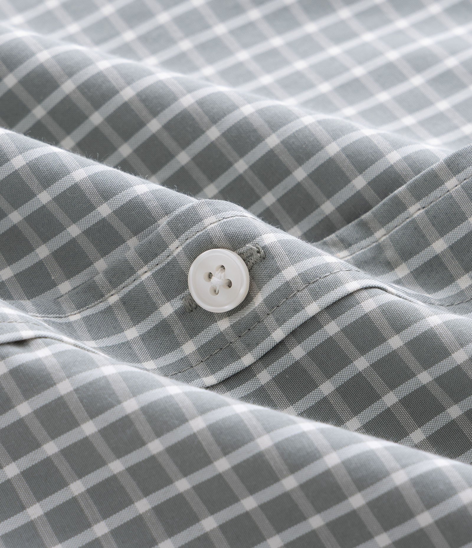 Camisa Manga Curta em Tricoline Xadrez Verde 7