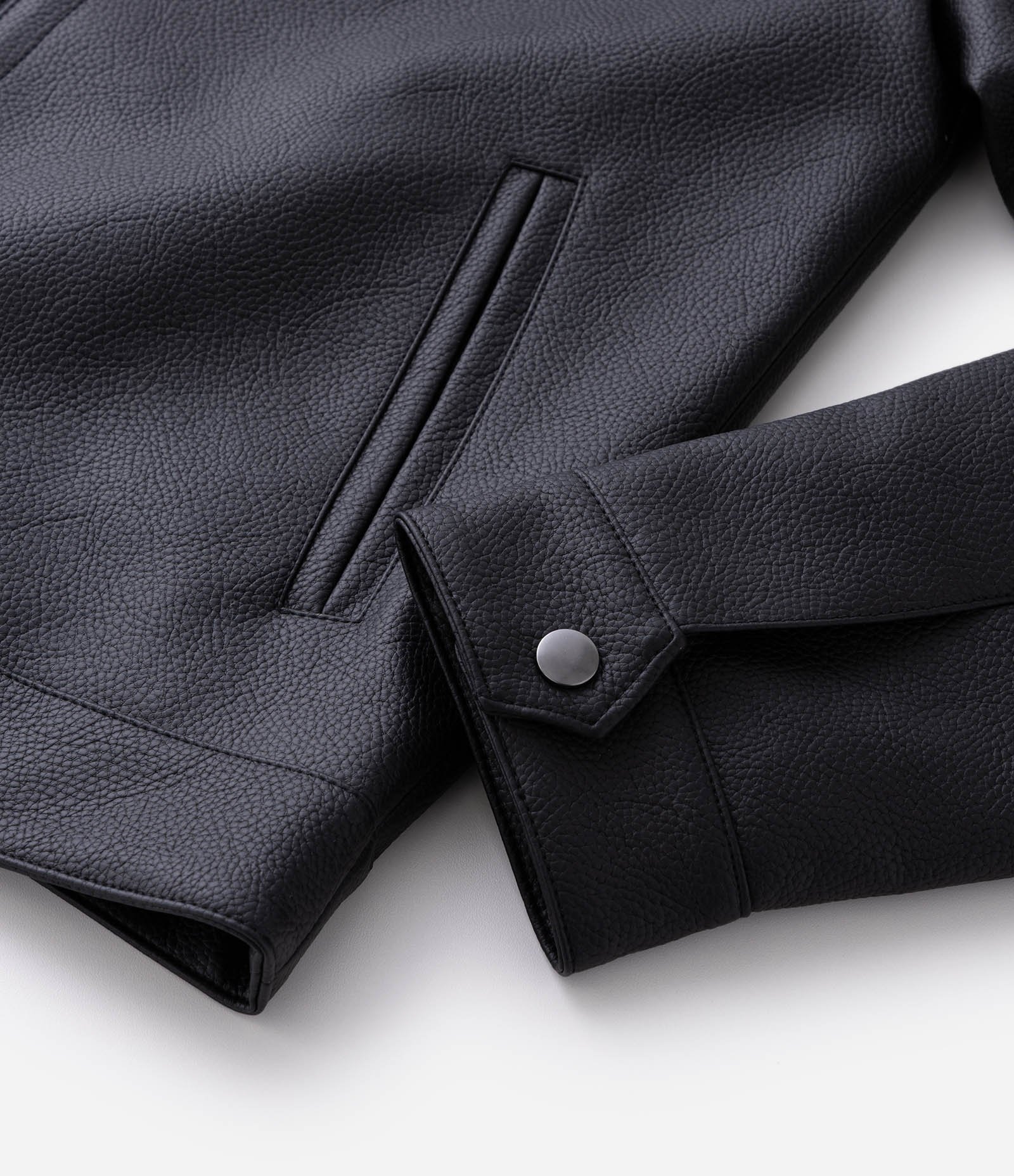 Jaqueta em PU Lisa Preto 4